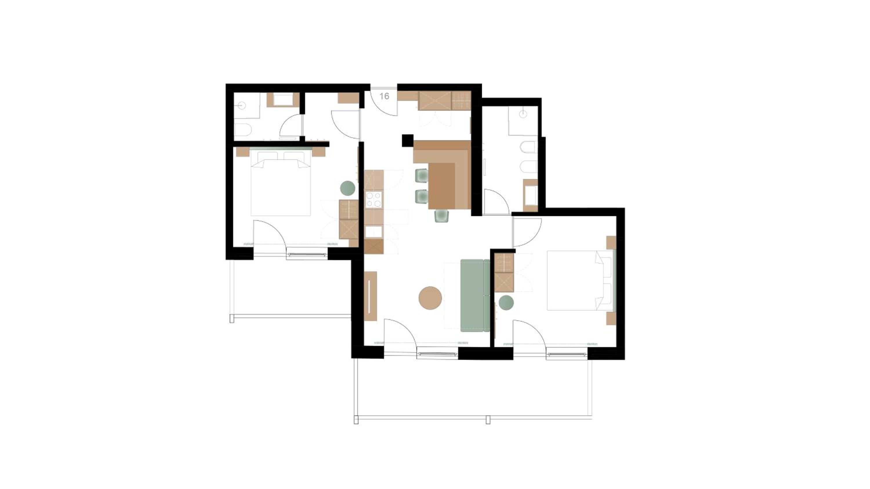 Two-Bedroom Apartment with Balcony - Photo 2