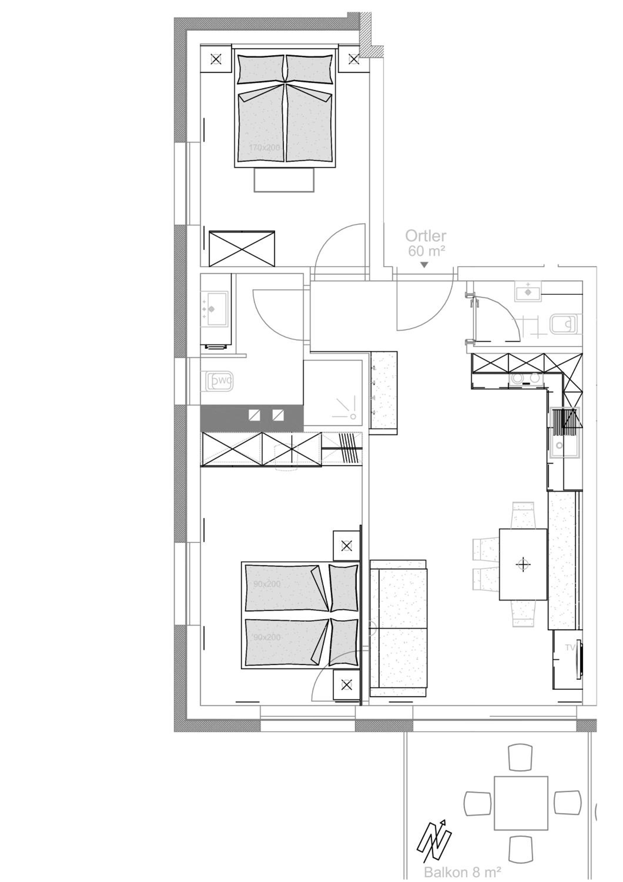 Two-Bedroom Apartment with Pool View photo 2