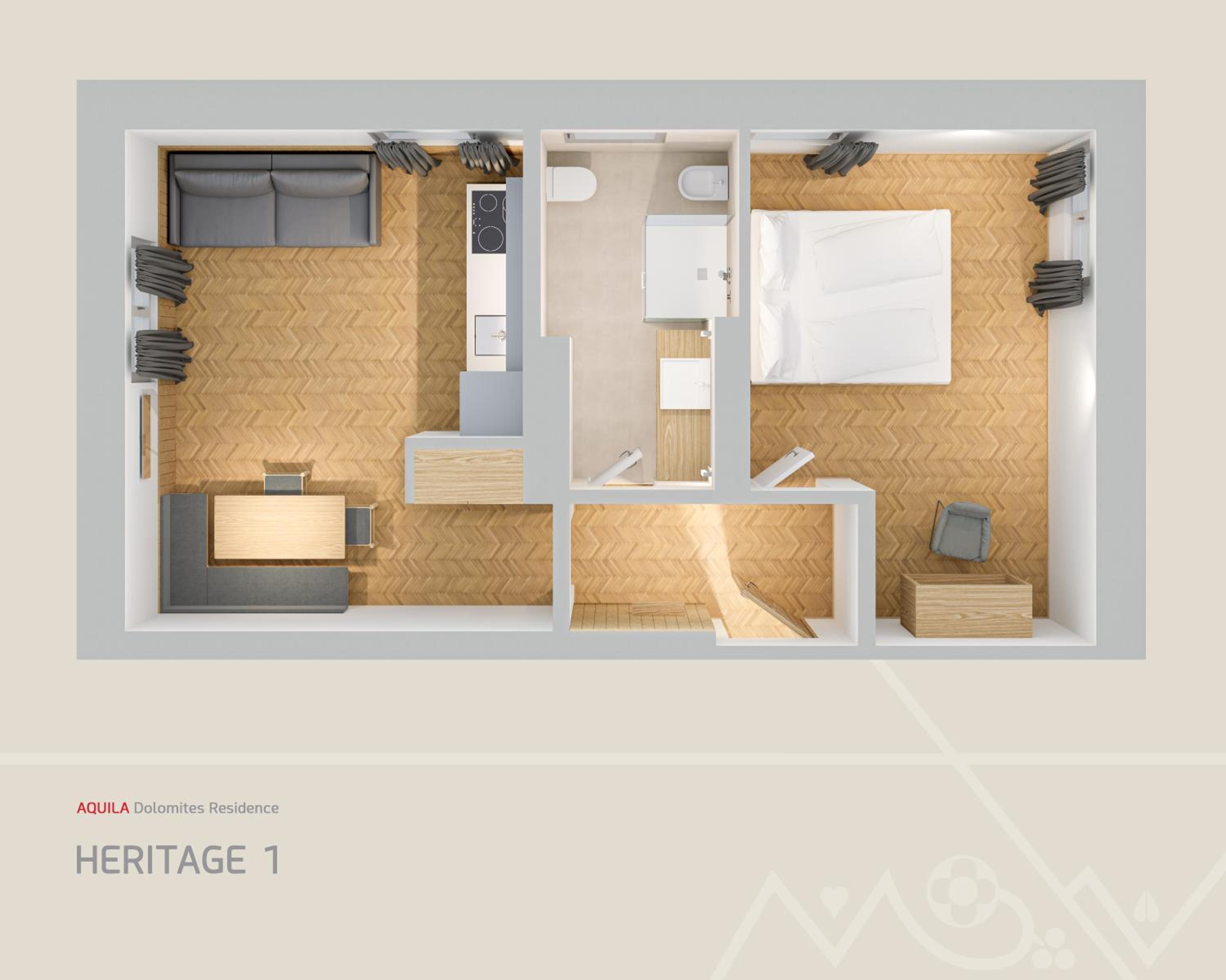 Deluxe One-Bedroom Apartment with Garden View photo 3