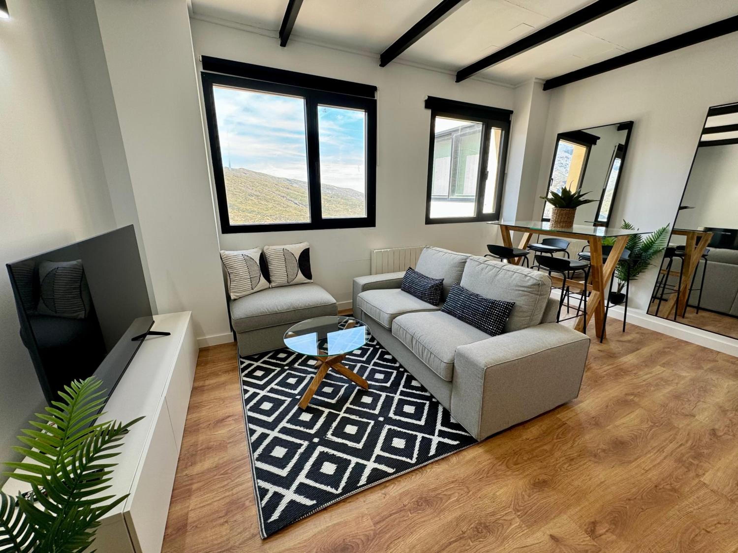 Apartamento de Dos Habitaciones con Vista a la Montaña