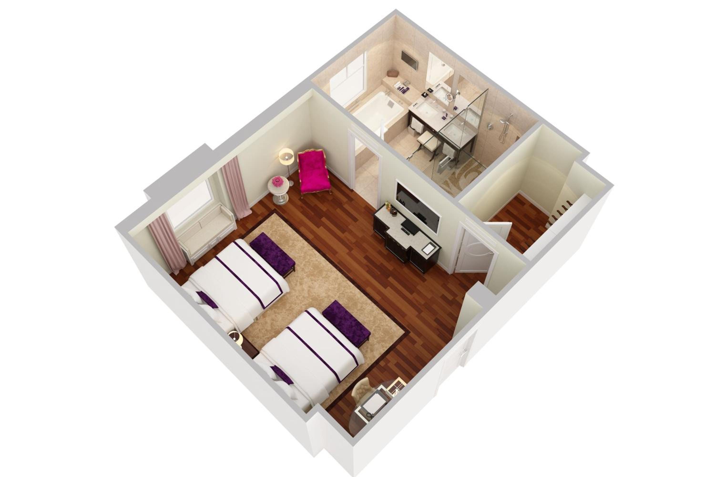 Premium Queen Room with Two Queen Beds - Non-Smoking thumbnail 6