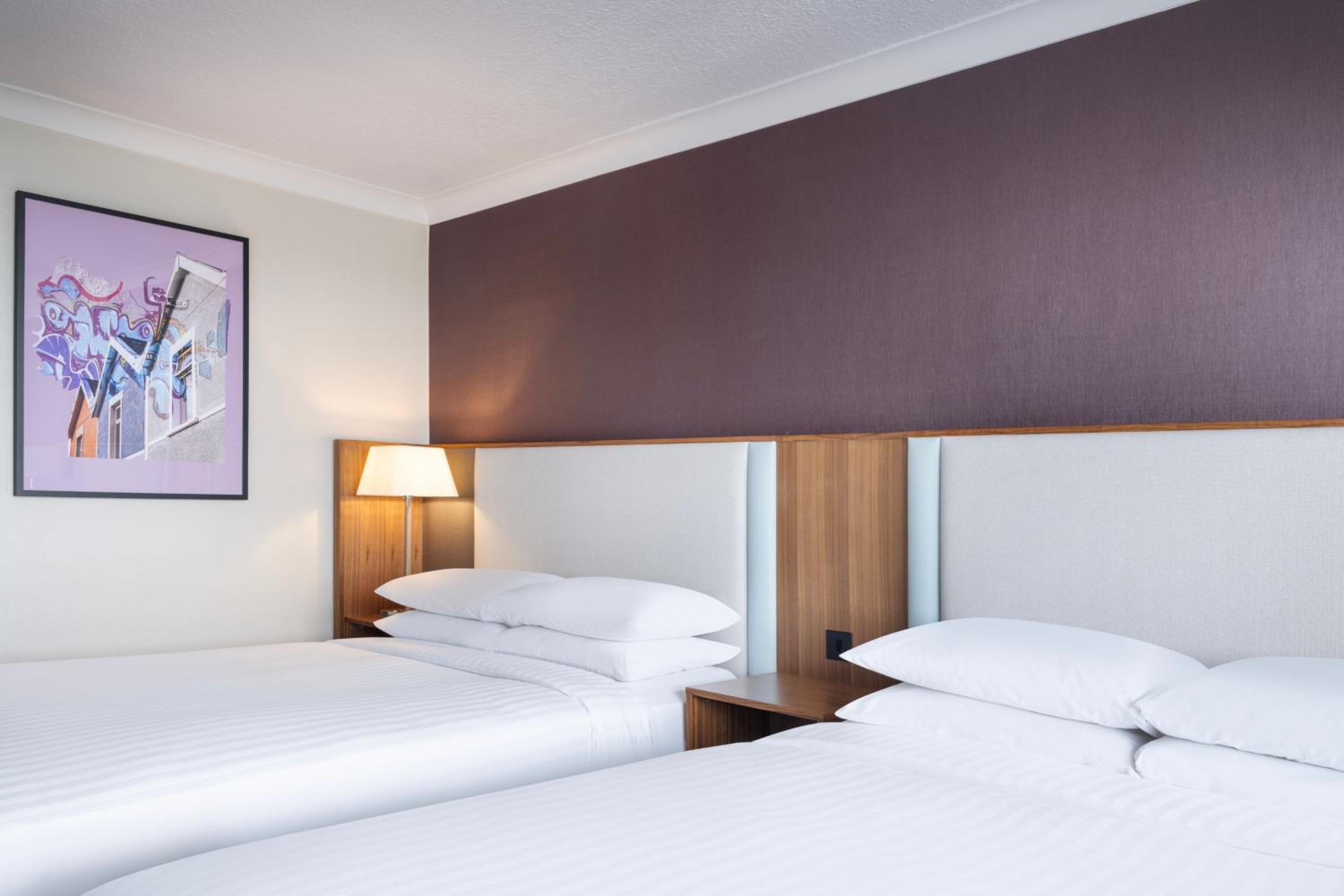 Renovated Double Room with Two Double Beds and Castle Park View - Photo 3