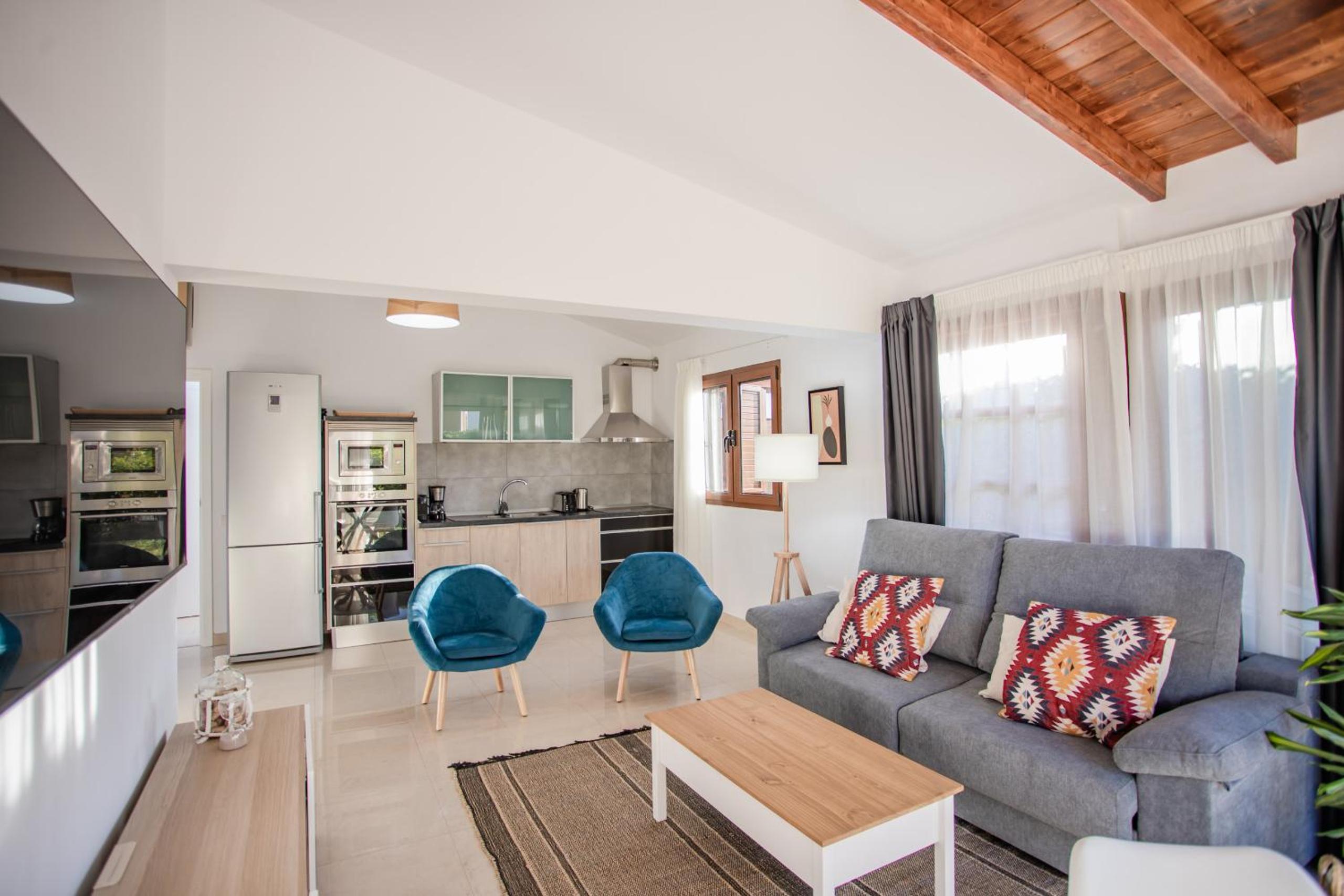 Bungalow de una habitación con vista al jardín