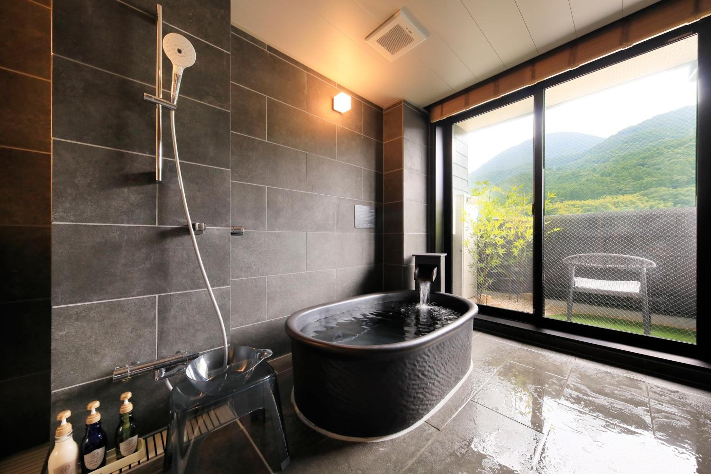 Japanese Western Twin Room with Semi Open-Air Bath - Non-Smoking - Annex photo 3