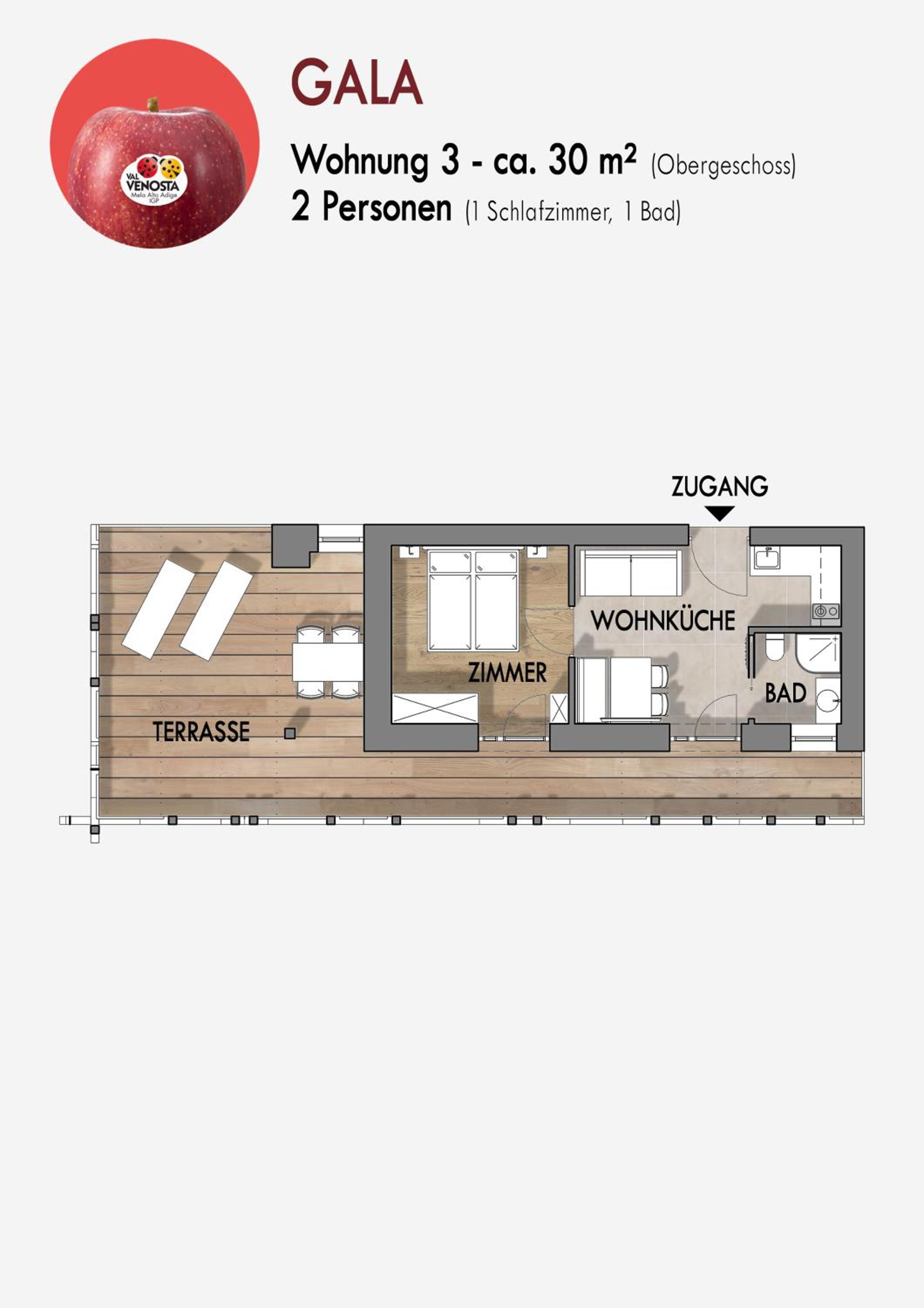 One-Bedroom Apartment with Terrace photo 2