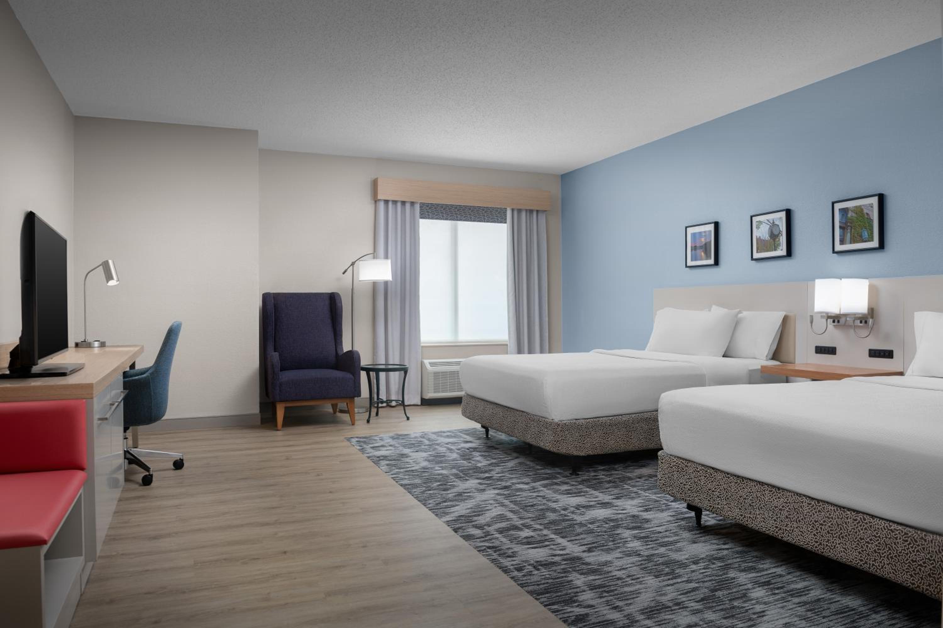 Queen Room with Two Queen Beds and Accessible Tub - Mobility Access at Hilton Garden Inn Wilkes-Barre in Wilkes-Barre