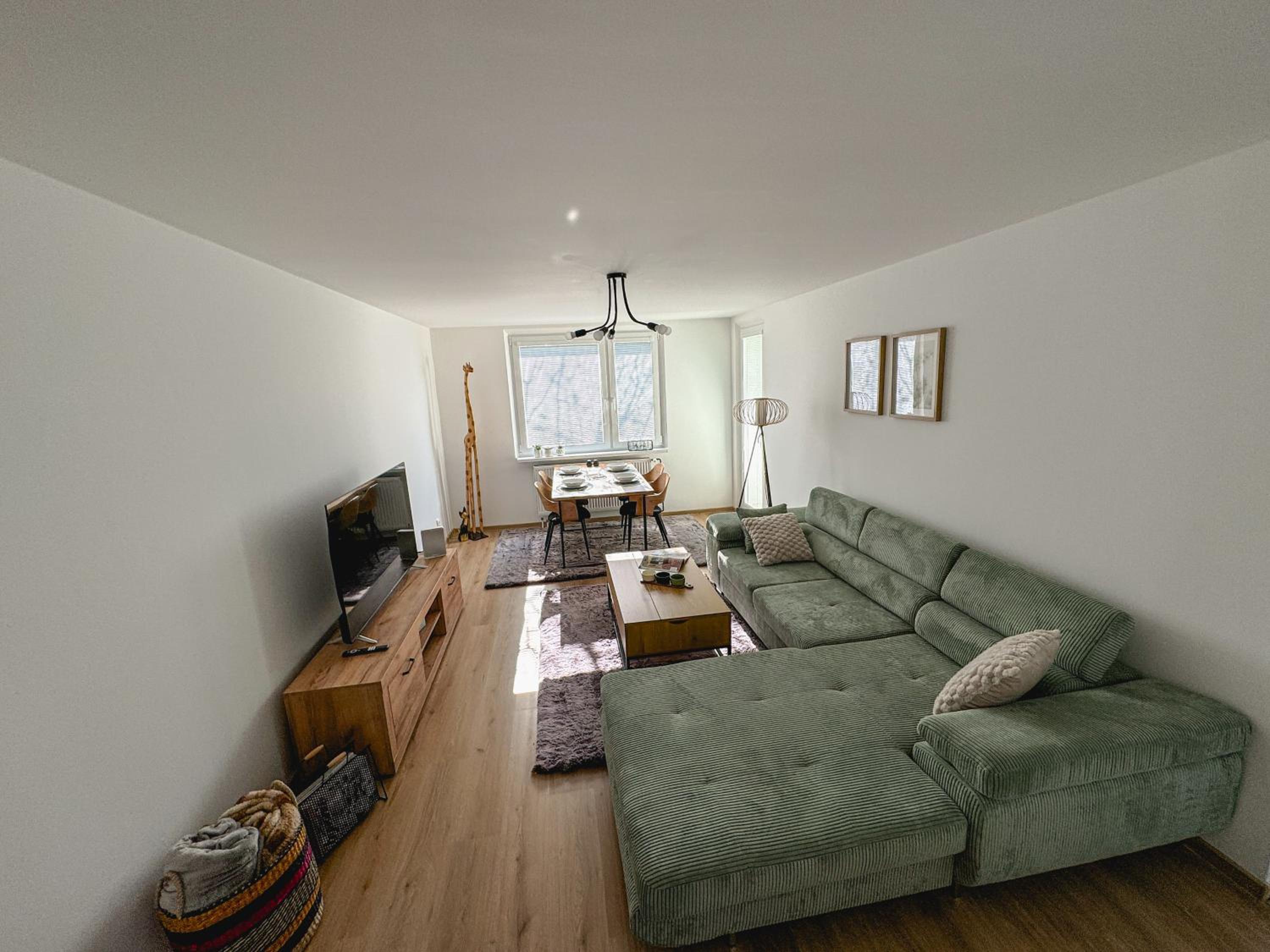 Three-Bedroom Apartment with Balcony