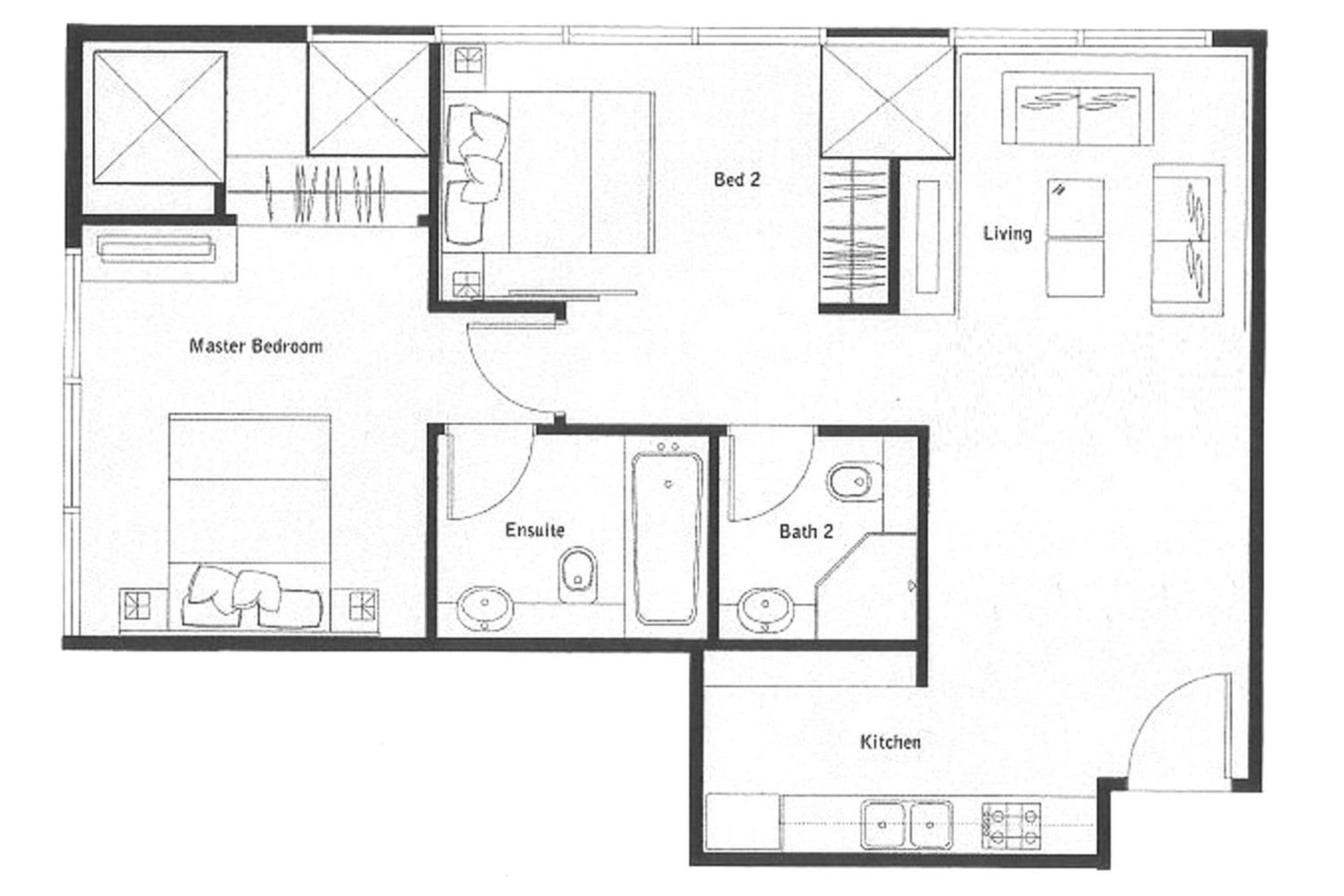 Two-Bedroom Apartment photo 1