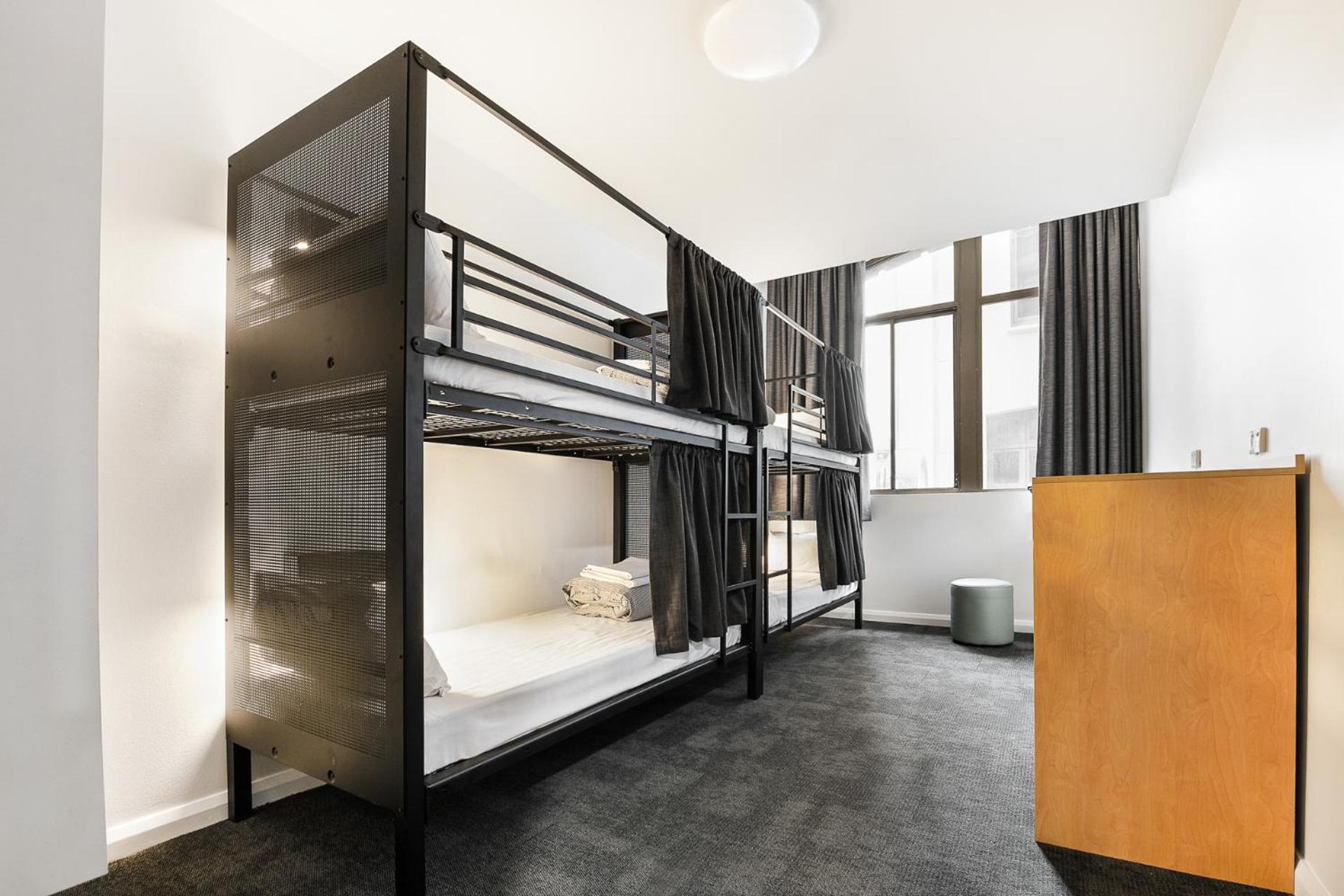 Bed in 4-Bed Mixed Dormitory Room with Shared Bathroom