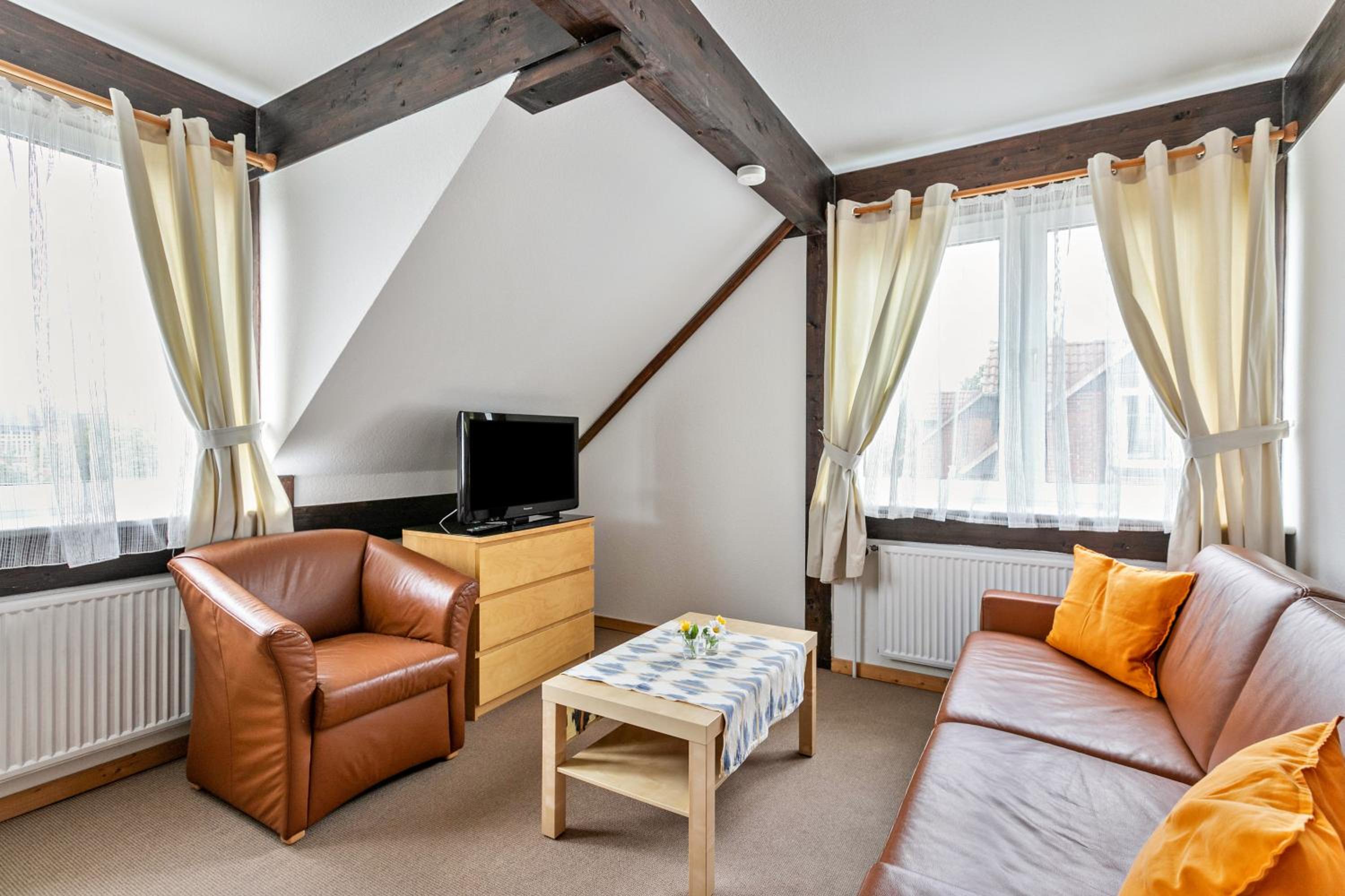 One-Bedroom Apartment with Garden View