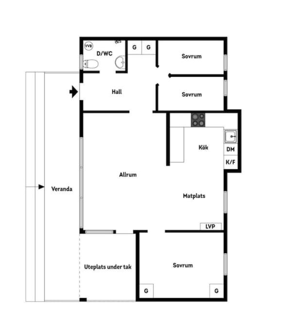 Three-Bedroom House photo 3