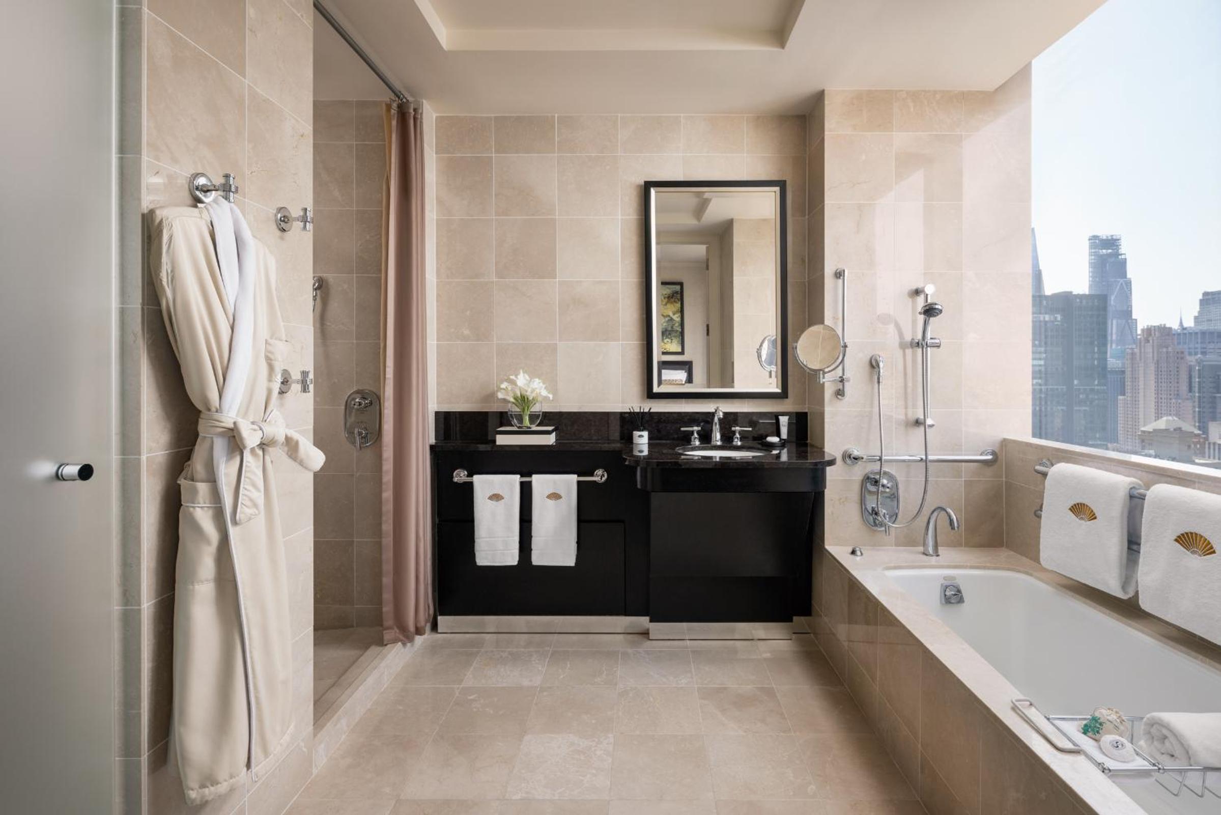 Hudson River View Accessible Twin - Bathtub