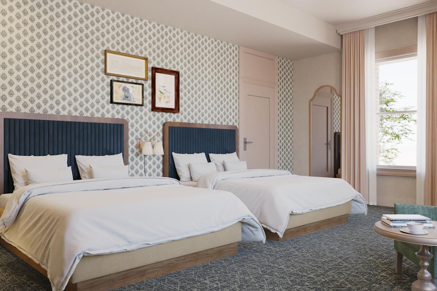 Double Queen Room With Shower And Bathtub - Photo 1