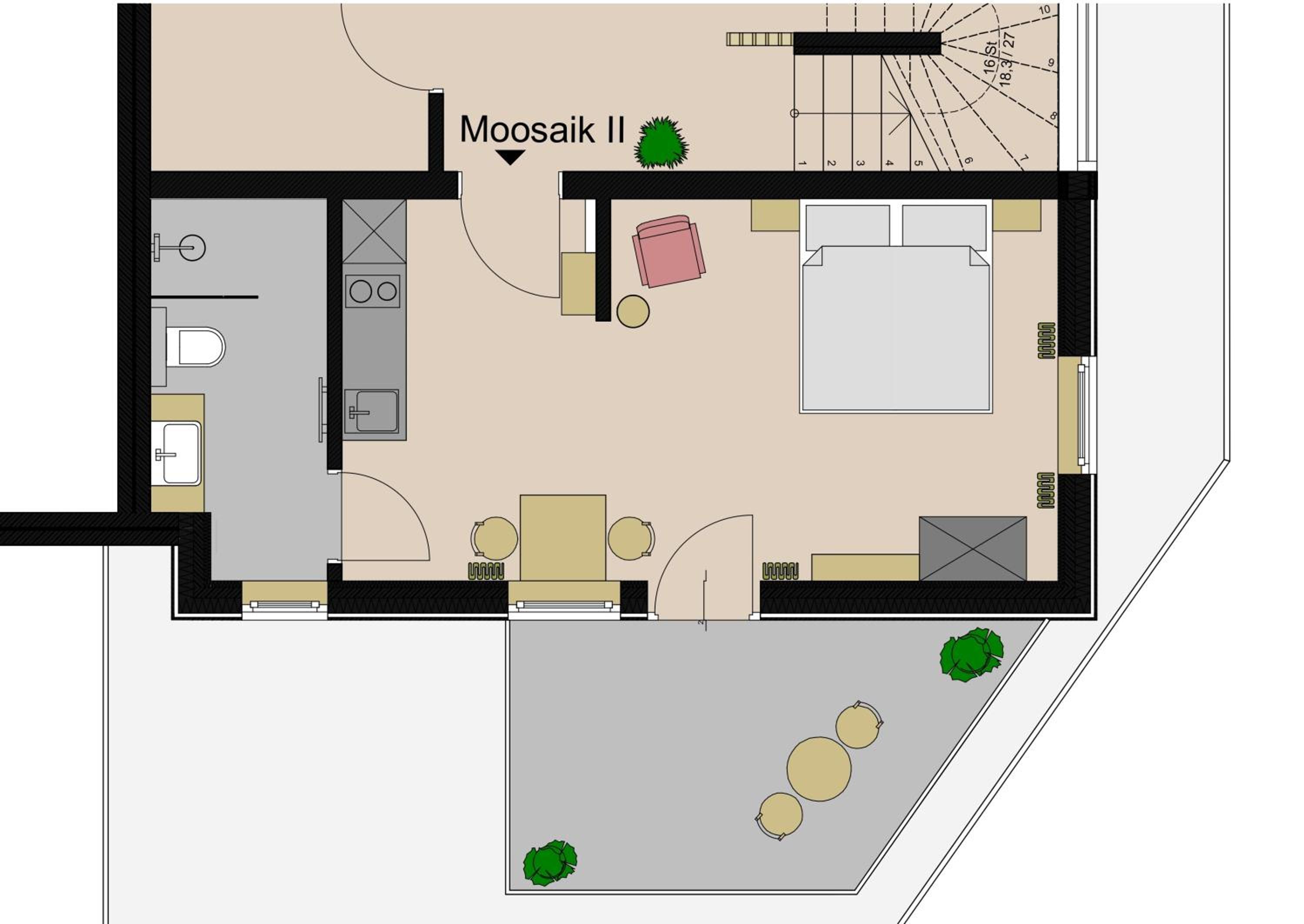 One-Bedroom Apartment photo 2