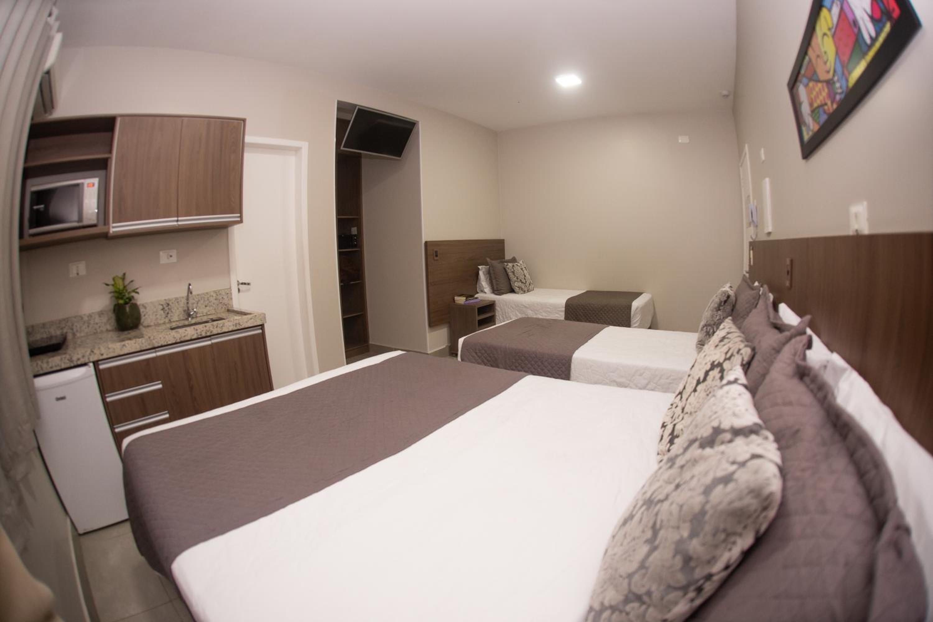 Standard Quadruple Room with 1 Double Bed and 2 Single Beds