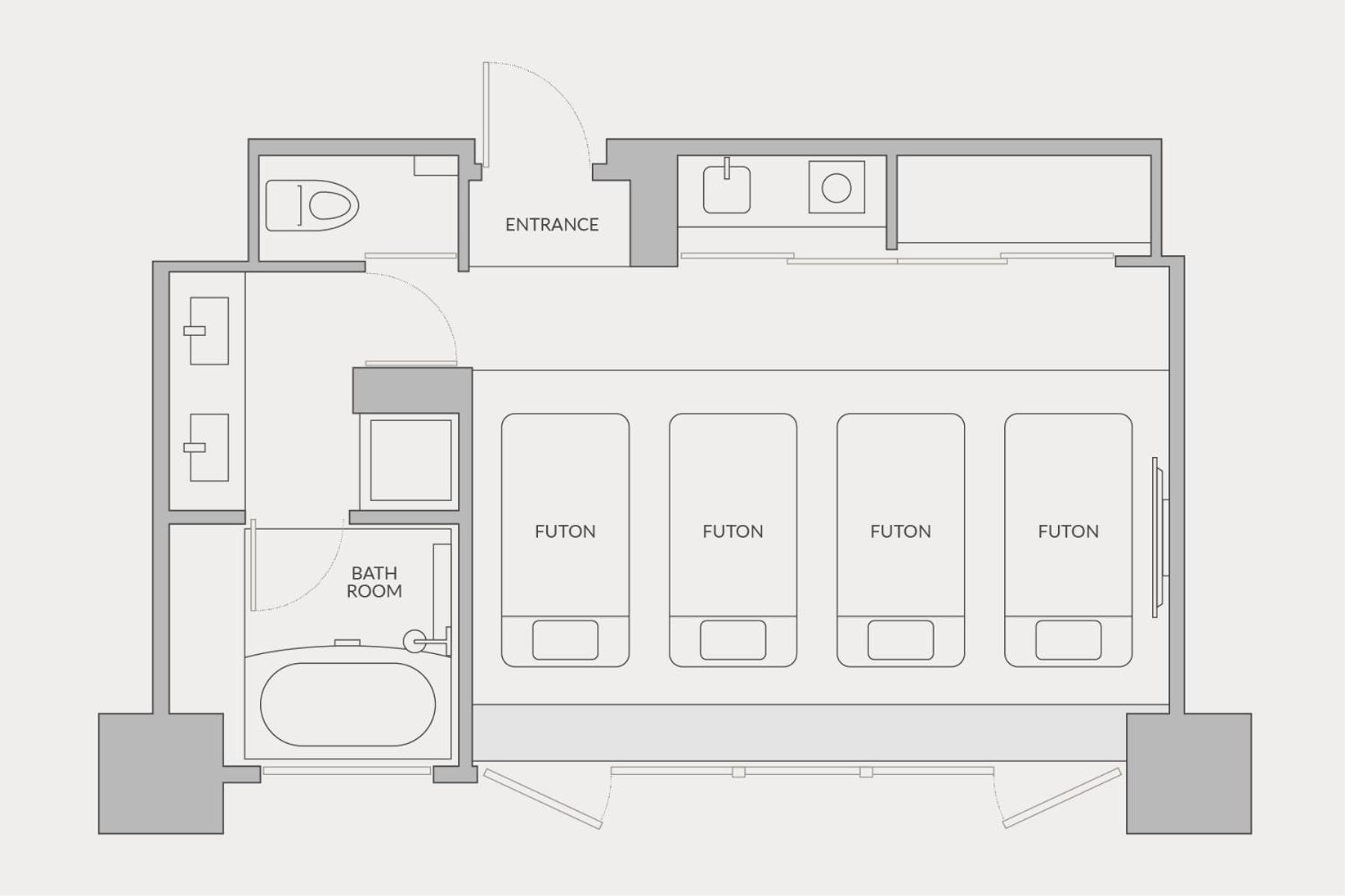 Japanese-Style Quadruple Room photo 2