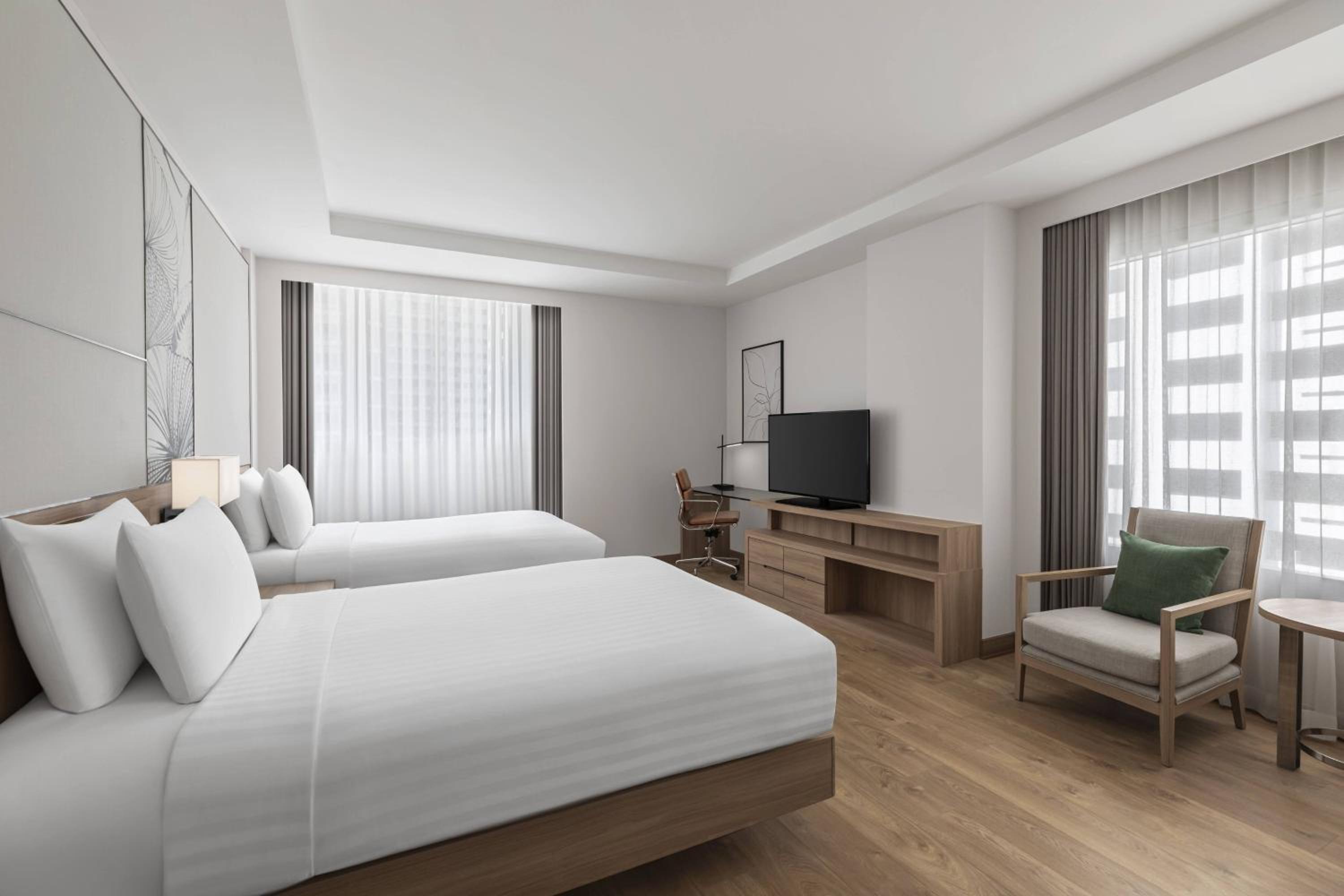 Larger Corner Double Room with Two Double Beds thumbnail 5