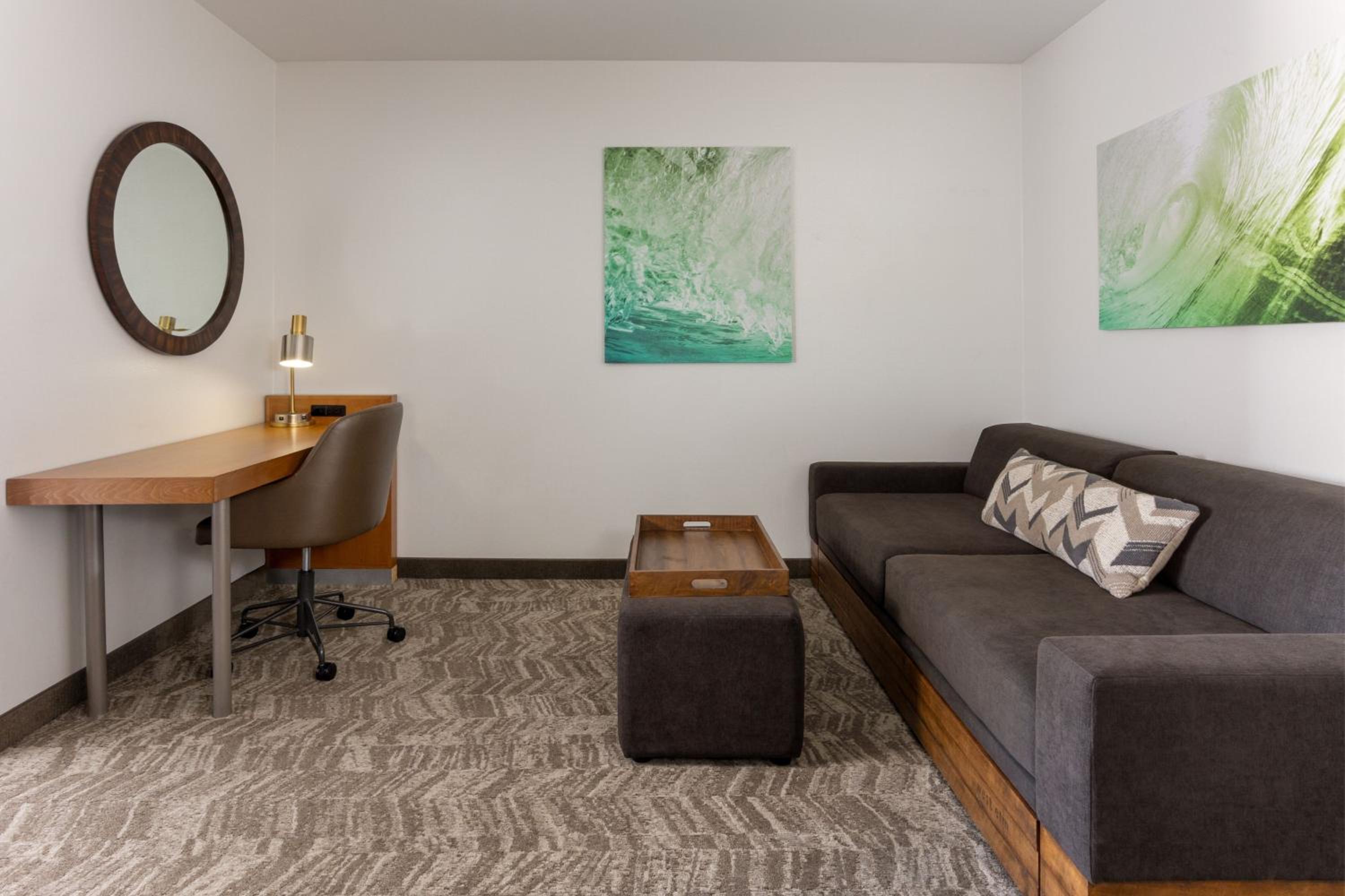 Studio Queen Suite with Sofa Bed - Mobility/Hearing Accessible with Roll-In Shower