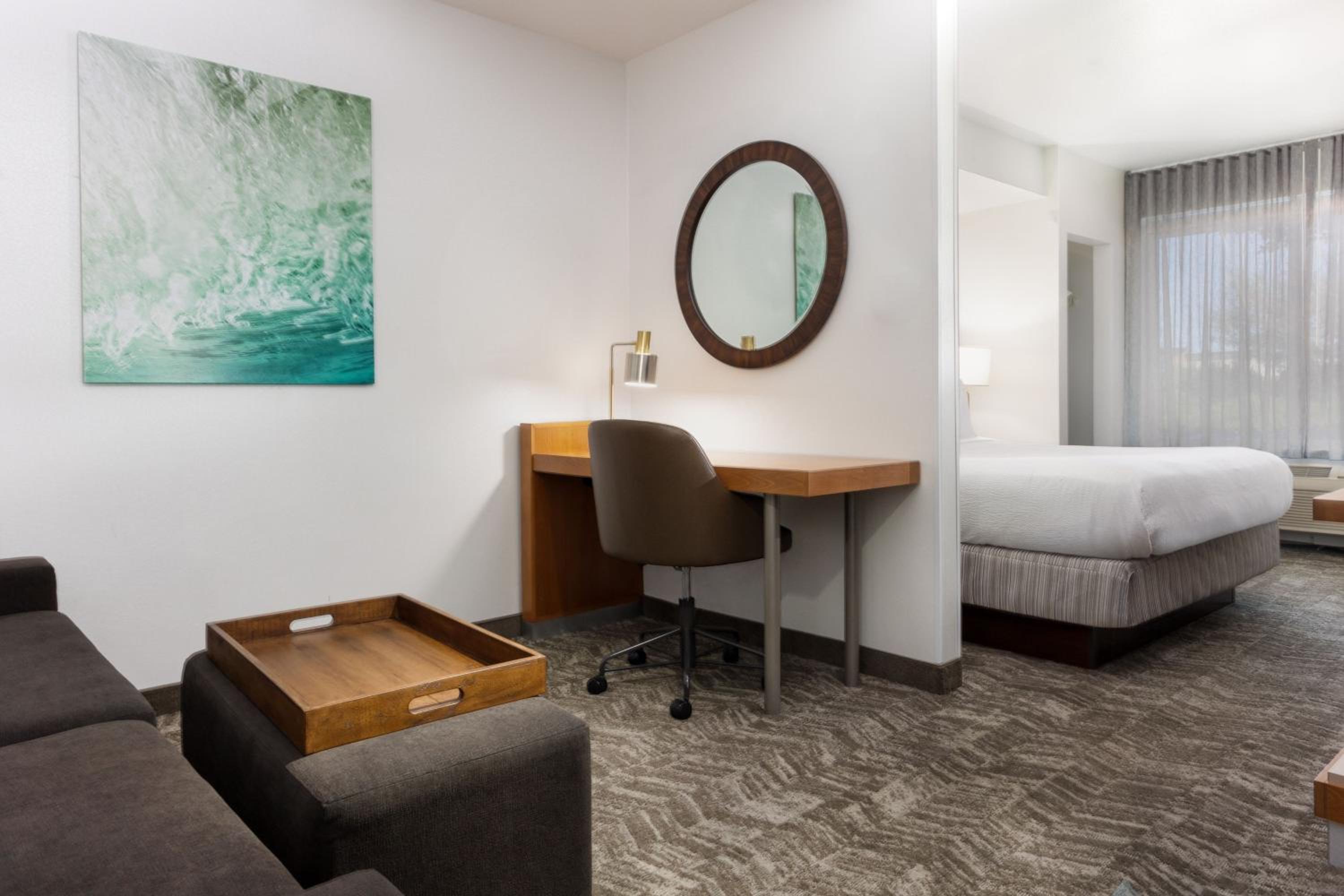 King Suite with Sofa Bed - Mobility/Hearing Accessible with Roll-In Shower