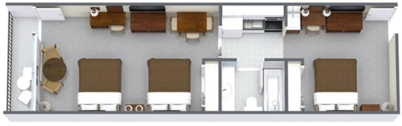 2 Room Oceanfront Renovated Suite with 2 Queen Beds and 1 Sleeper Sofa - T1A   photo 2