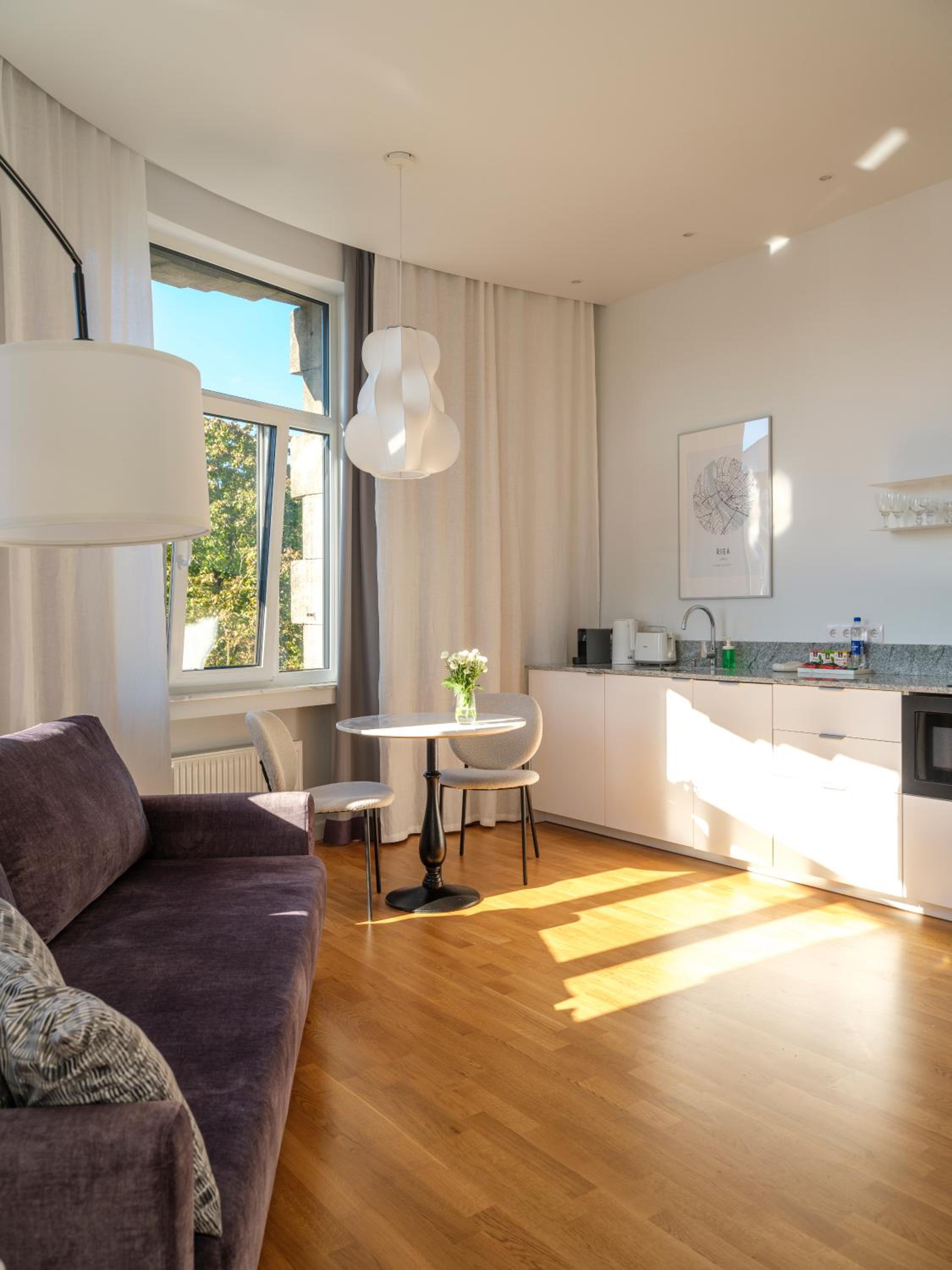 Deluxe One-Bedroom Apartment with Garden View