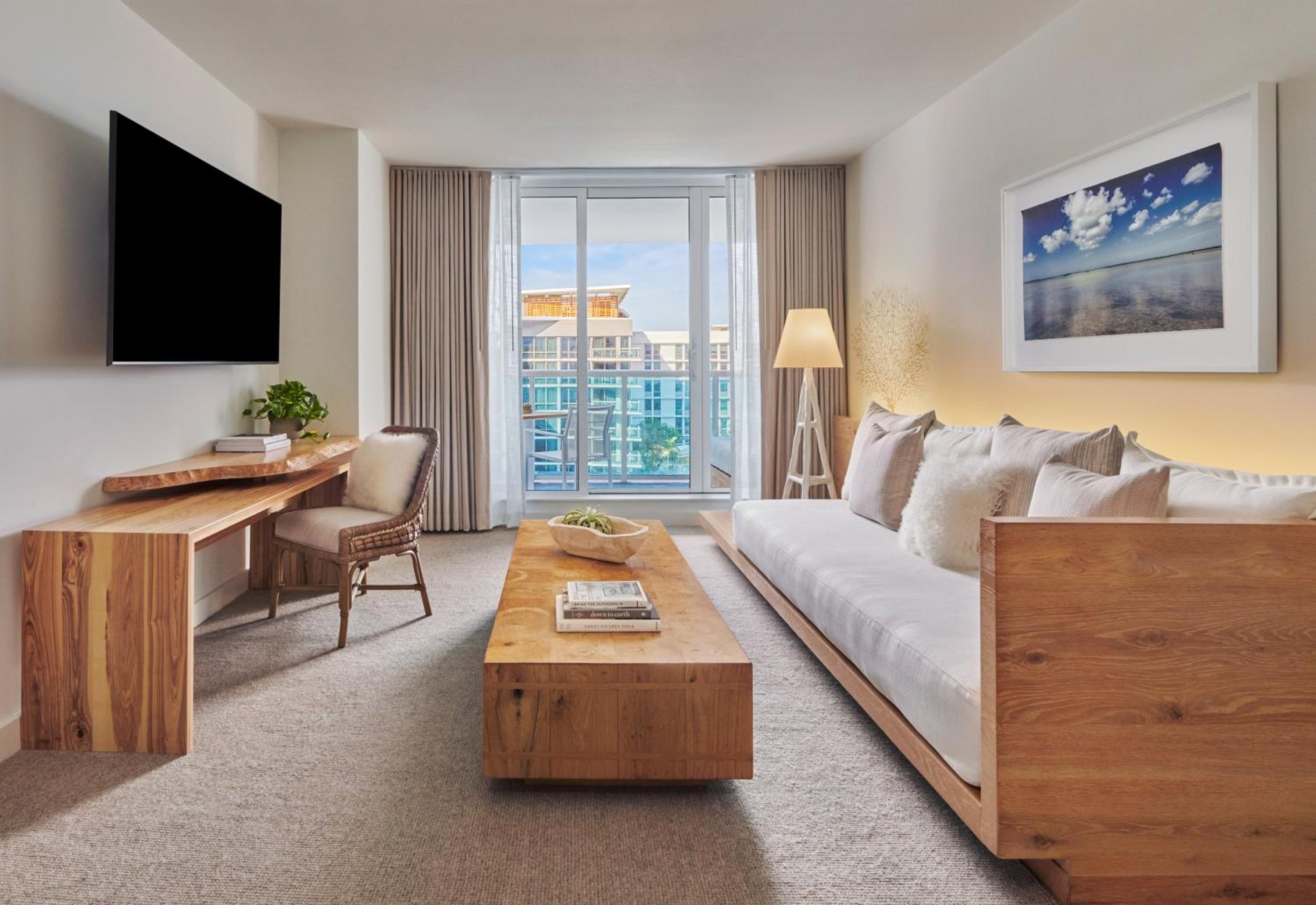 One-Bedroom King Suite with Balcony and City View