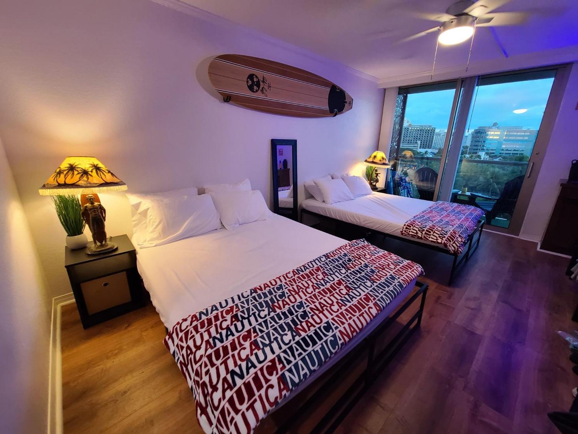 Studio private owned at Luana Hotel & Suites, partial ocean & city view, no resort, and valet parking 40 a day reduced in room rate!!!: Studio with Ocean View photo
