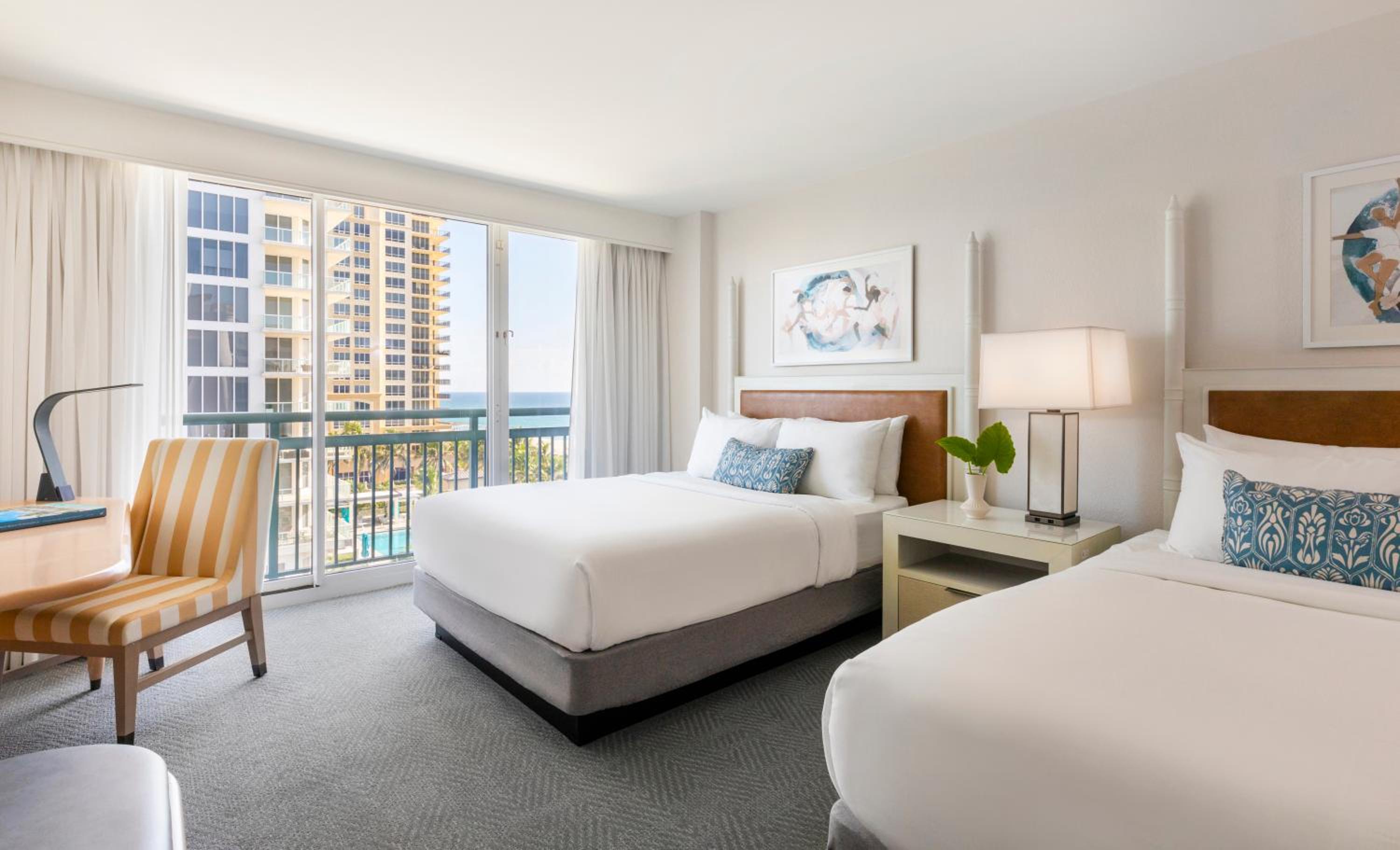 Queen Room with Two Queen Beds and Ocean View - Hearing Accessible - Photo 3