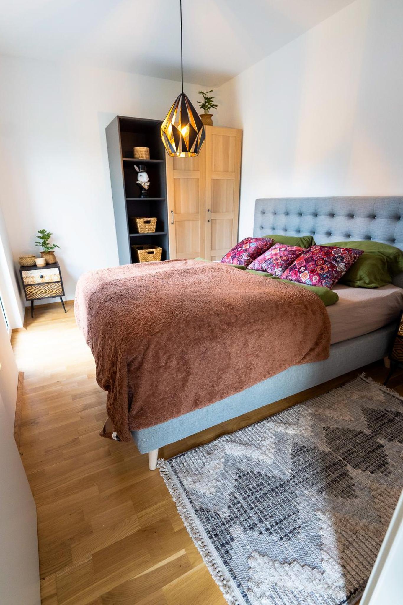 One-Bedroom Apartment with Balcony and Mountain View