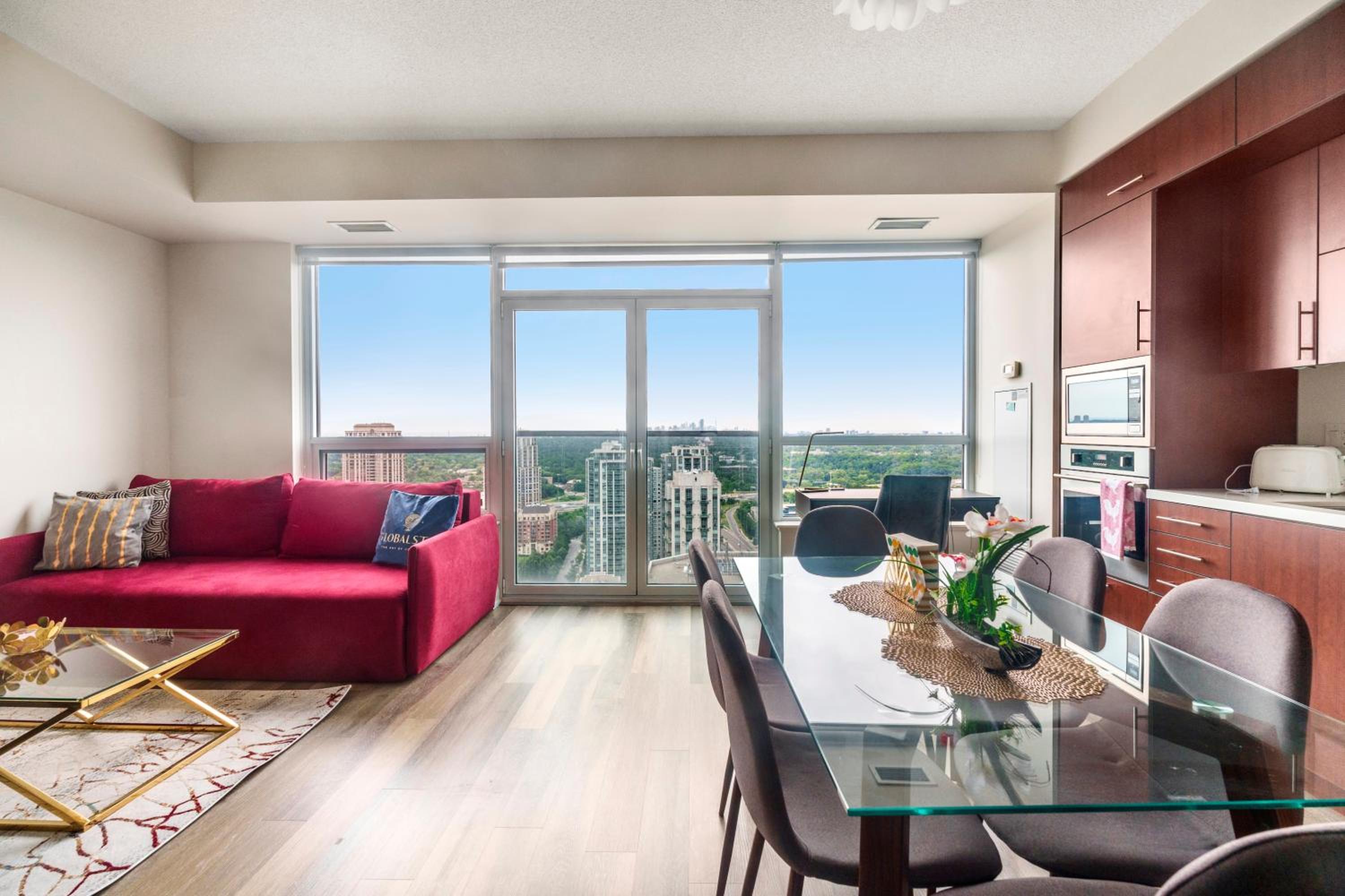 Deluxe One-Bedroom Apartment With City View