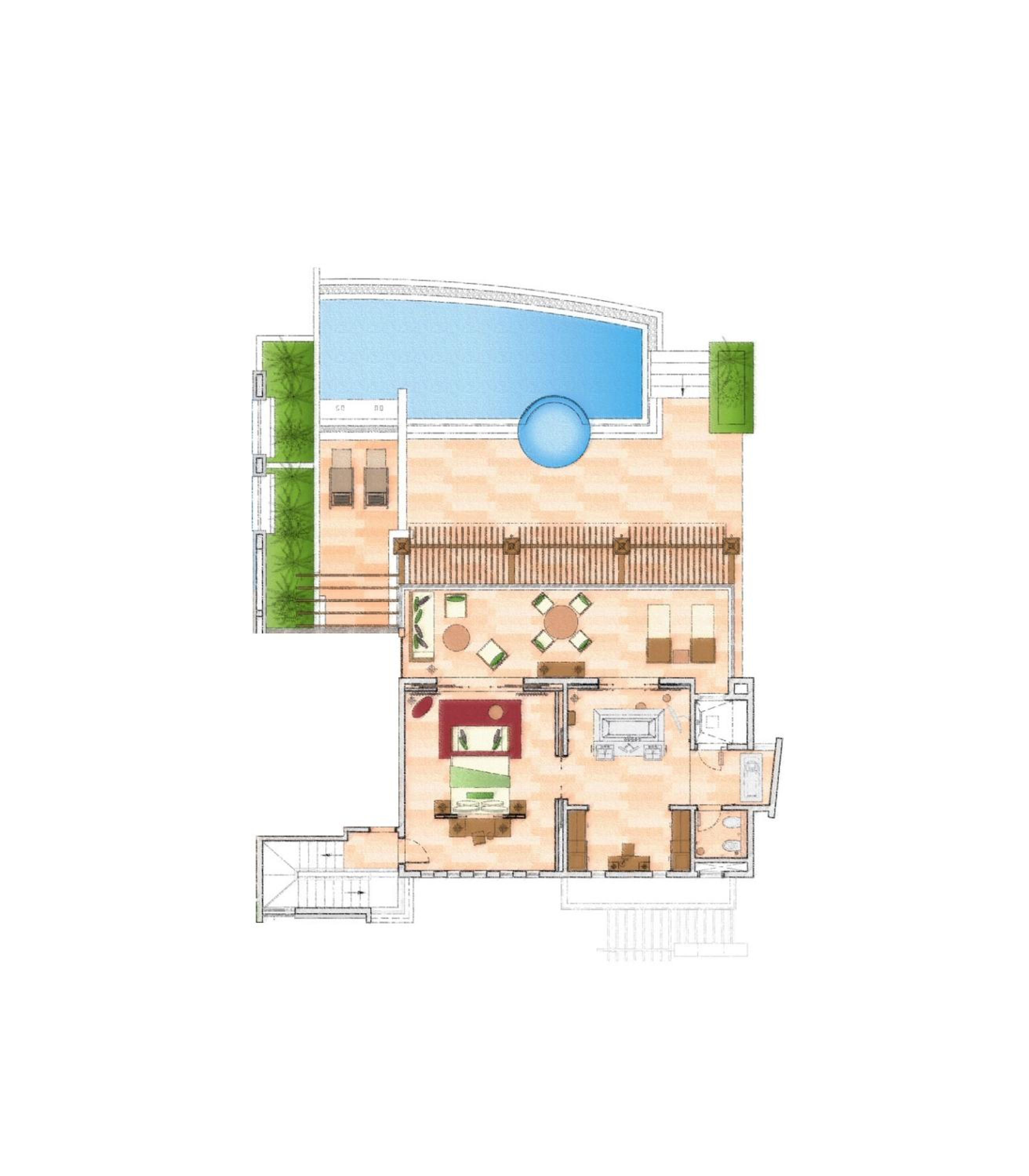 2-Suite Imperial Beach Villa with Heated Pool, Jet Pool & Hammam