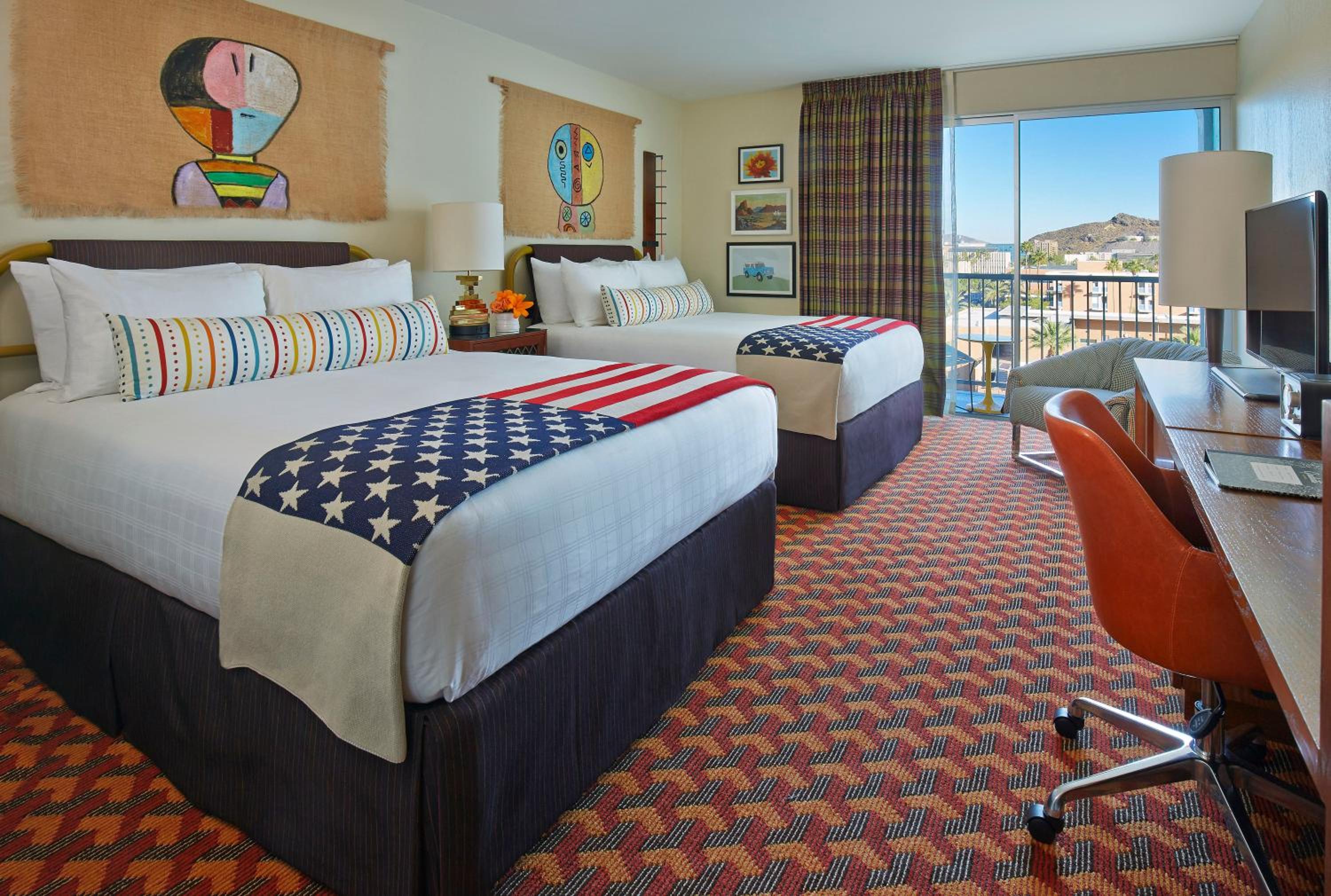 Graduate Queen Room with Two Queen Beds and Patio