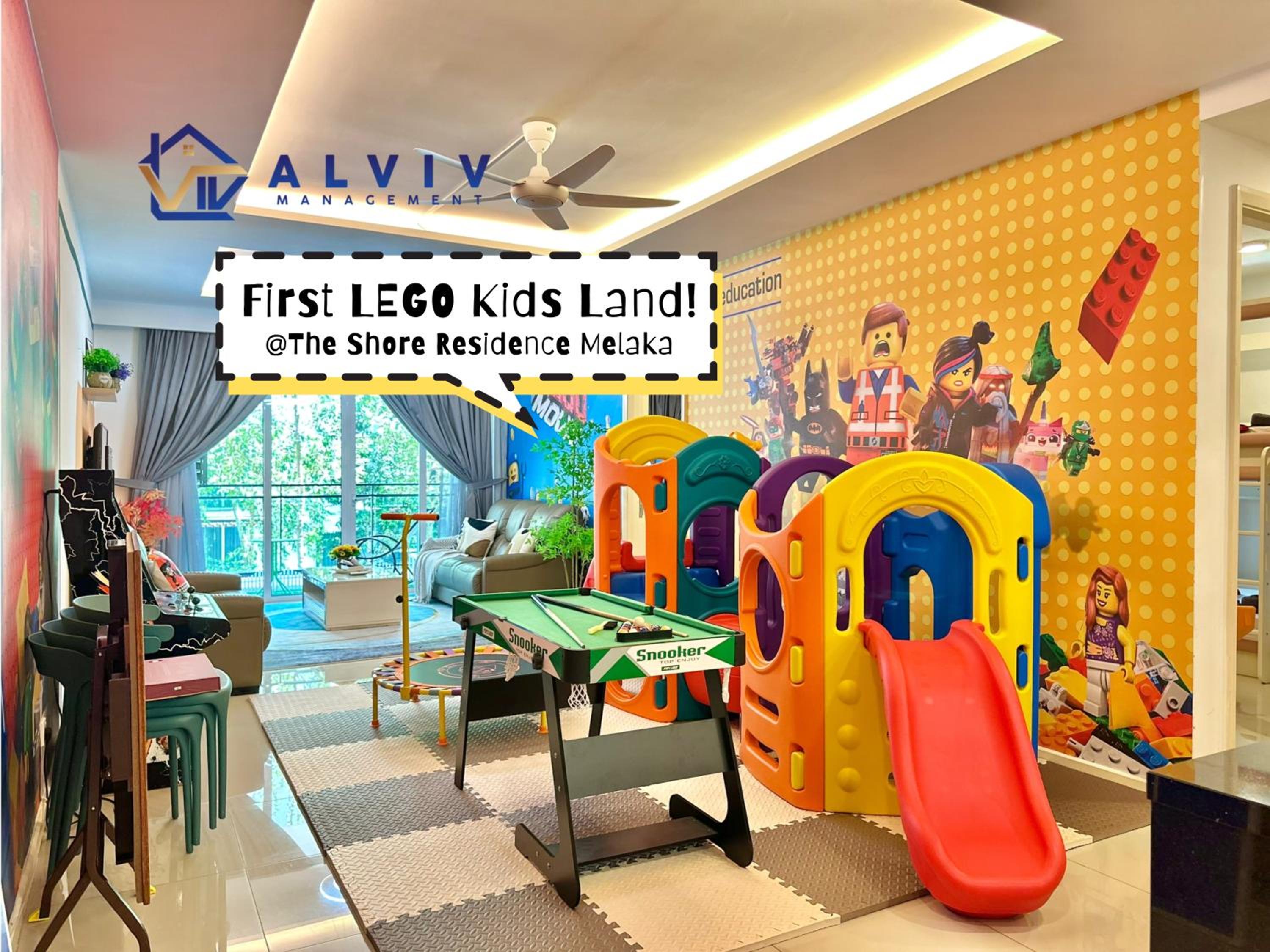 Toy Block Theme Three-Bedroom Apartment with Kids Playground photo 2