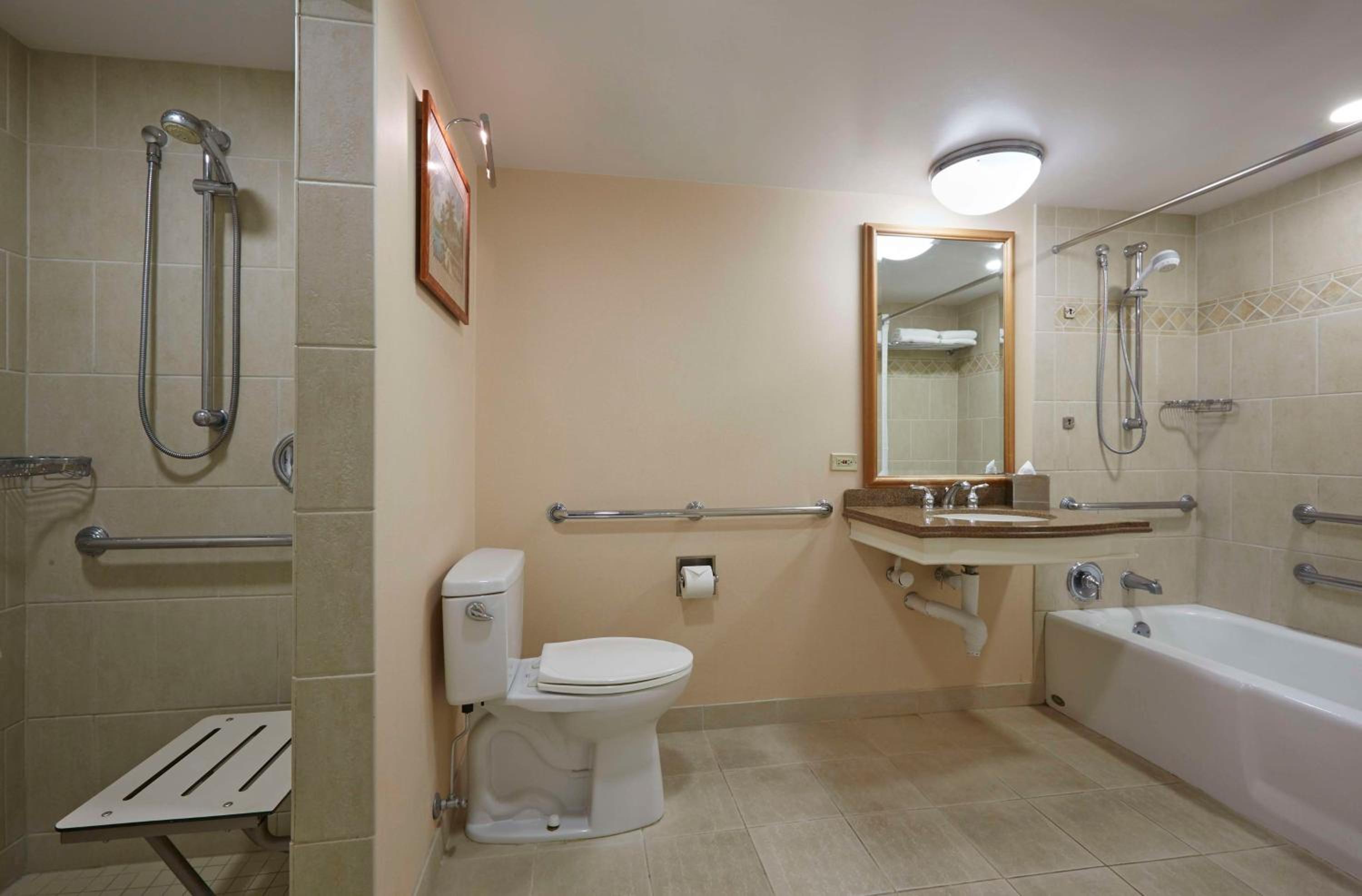 Ocean View with King Bed - Mobility Accessible Roll-in Shower