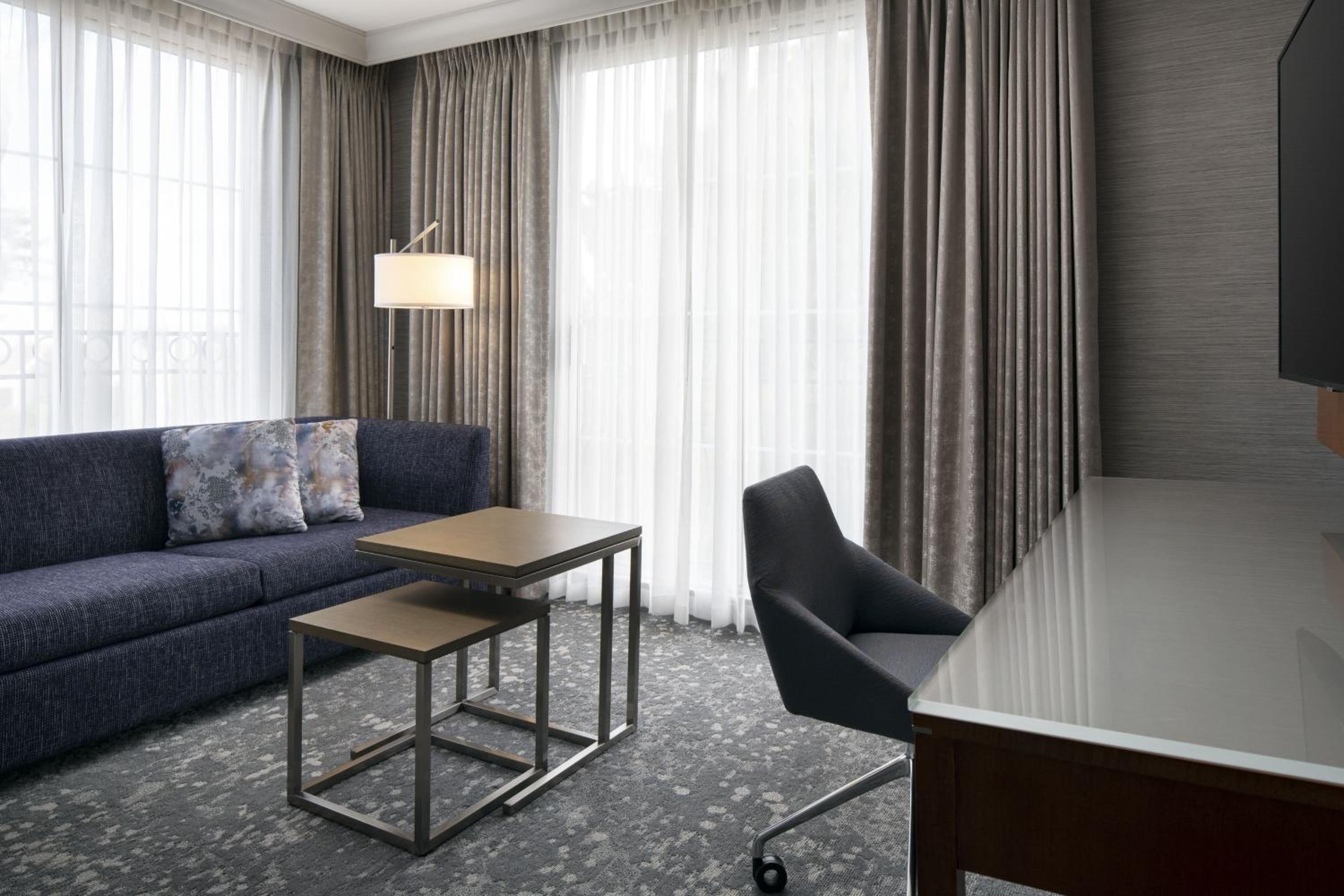 Junior Suite, 1 King, Sofa bed, Courtyard view, Corner room (Mobility Accessible w/ Tub) - Photo 3