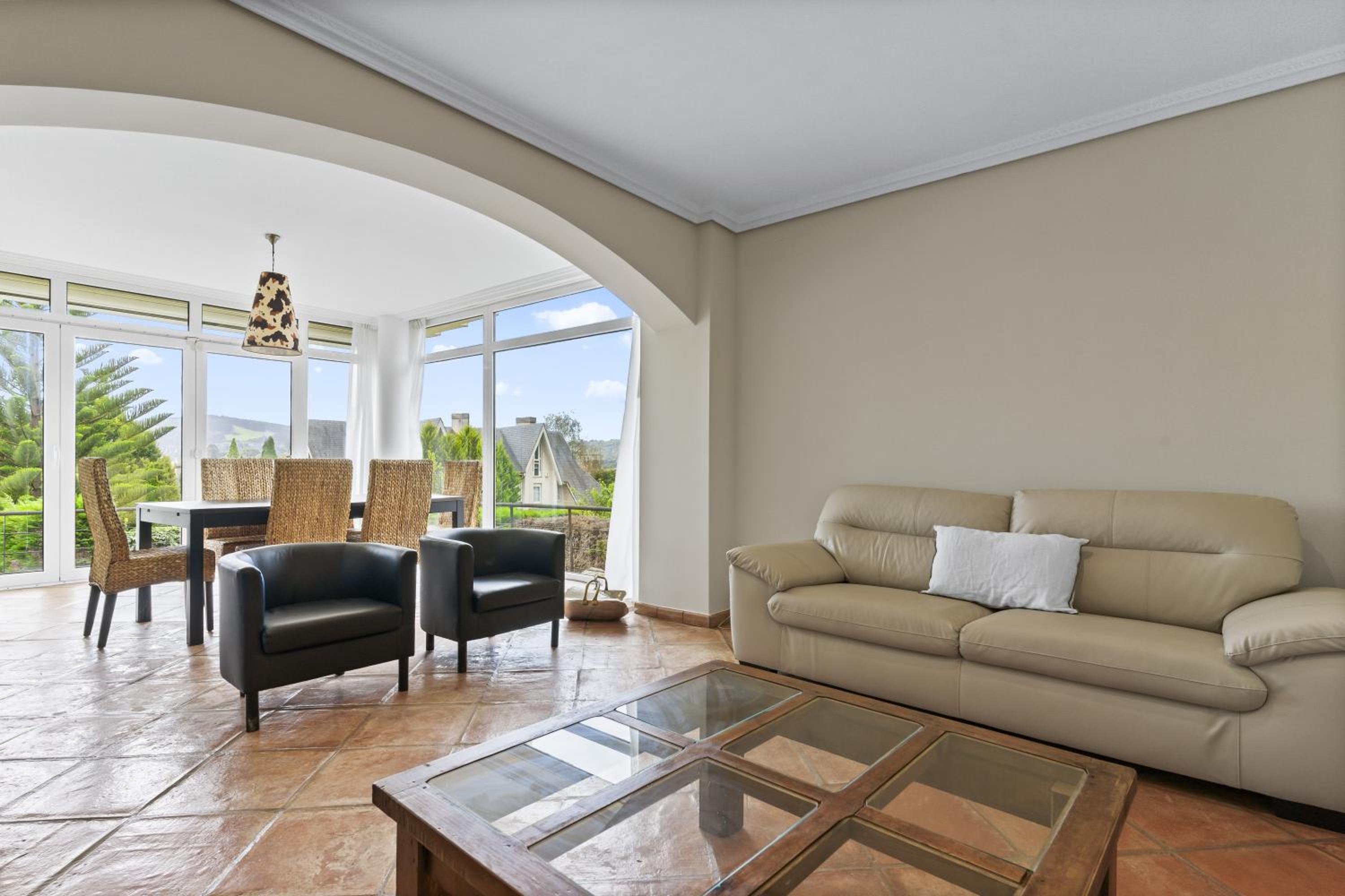 Villa con vistas al jardín