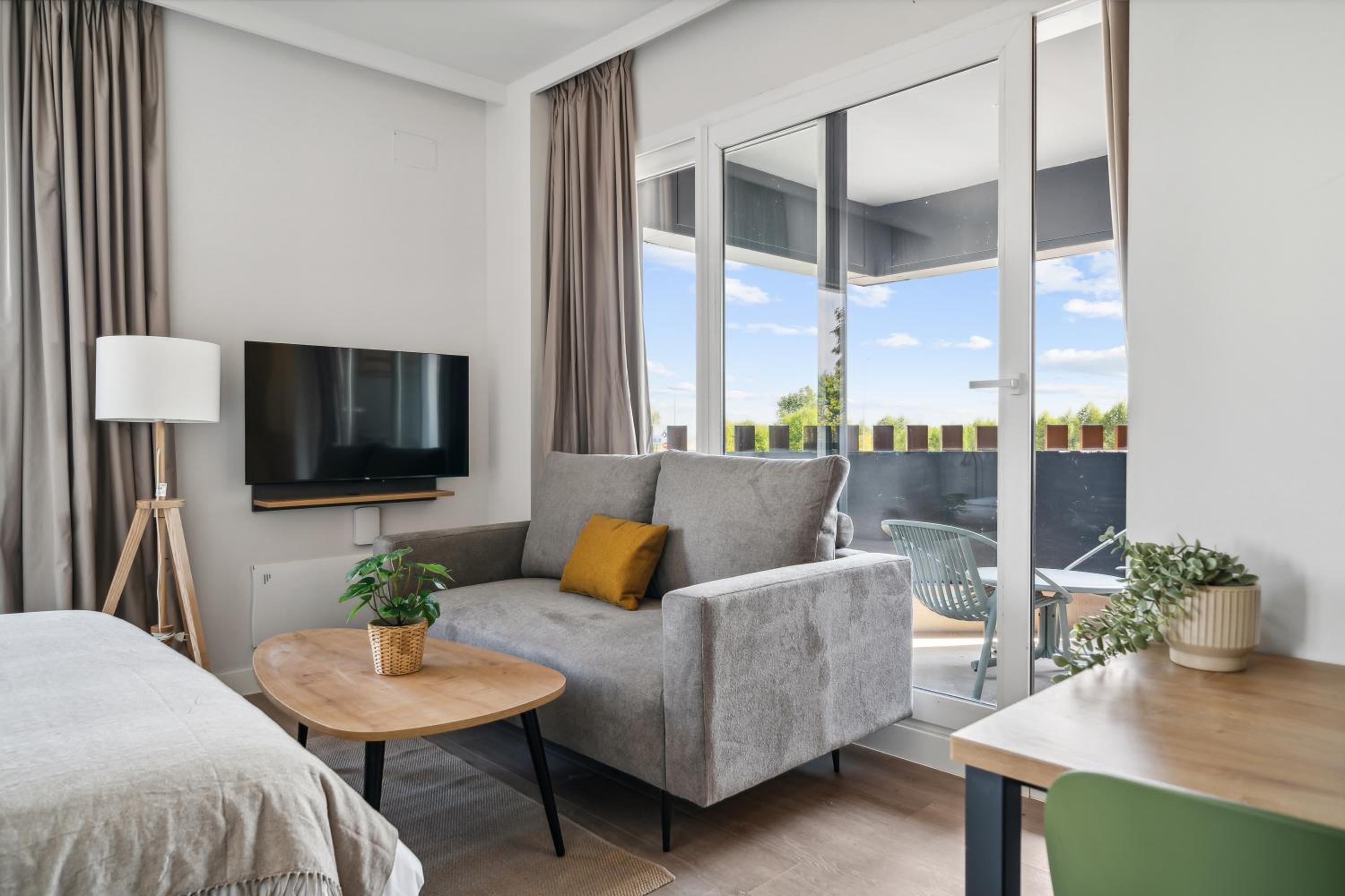 Apartamento Estudio con Balcón