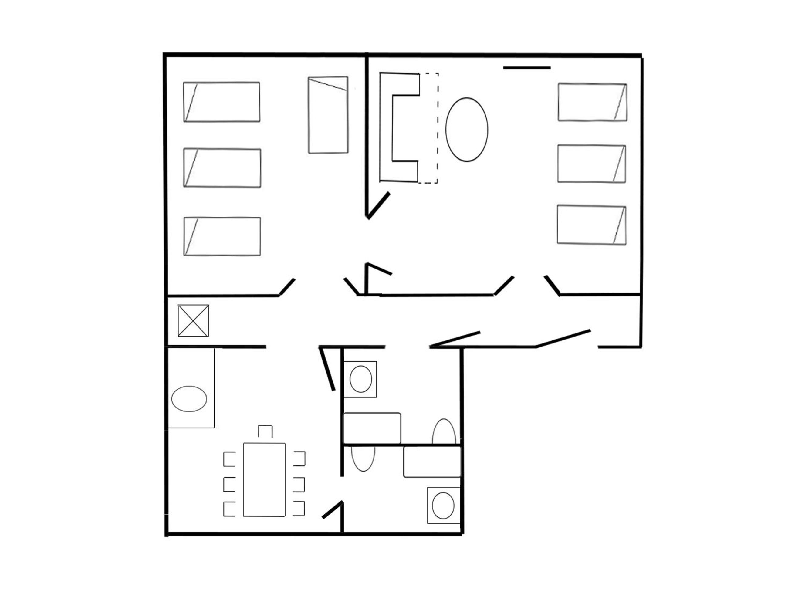 Superior Two-Bedroom Apartment with Dining Room (7 Adults)  - Photo 15