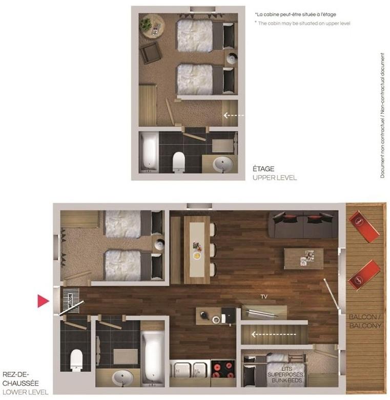 Two-Bedroom Apartment with Cabin photo 2