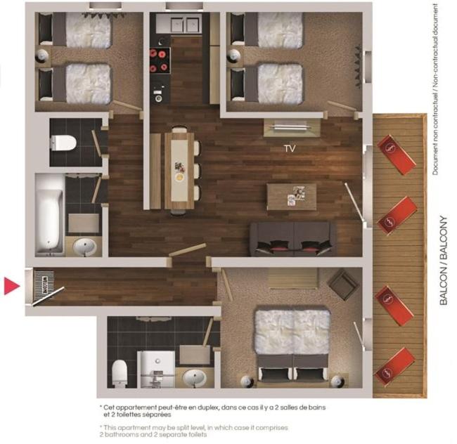 Three-Bedroom Apartment photo 3