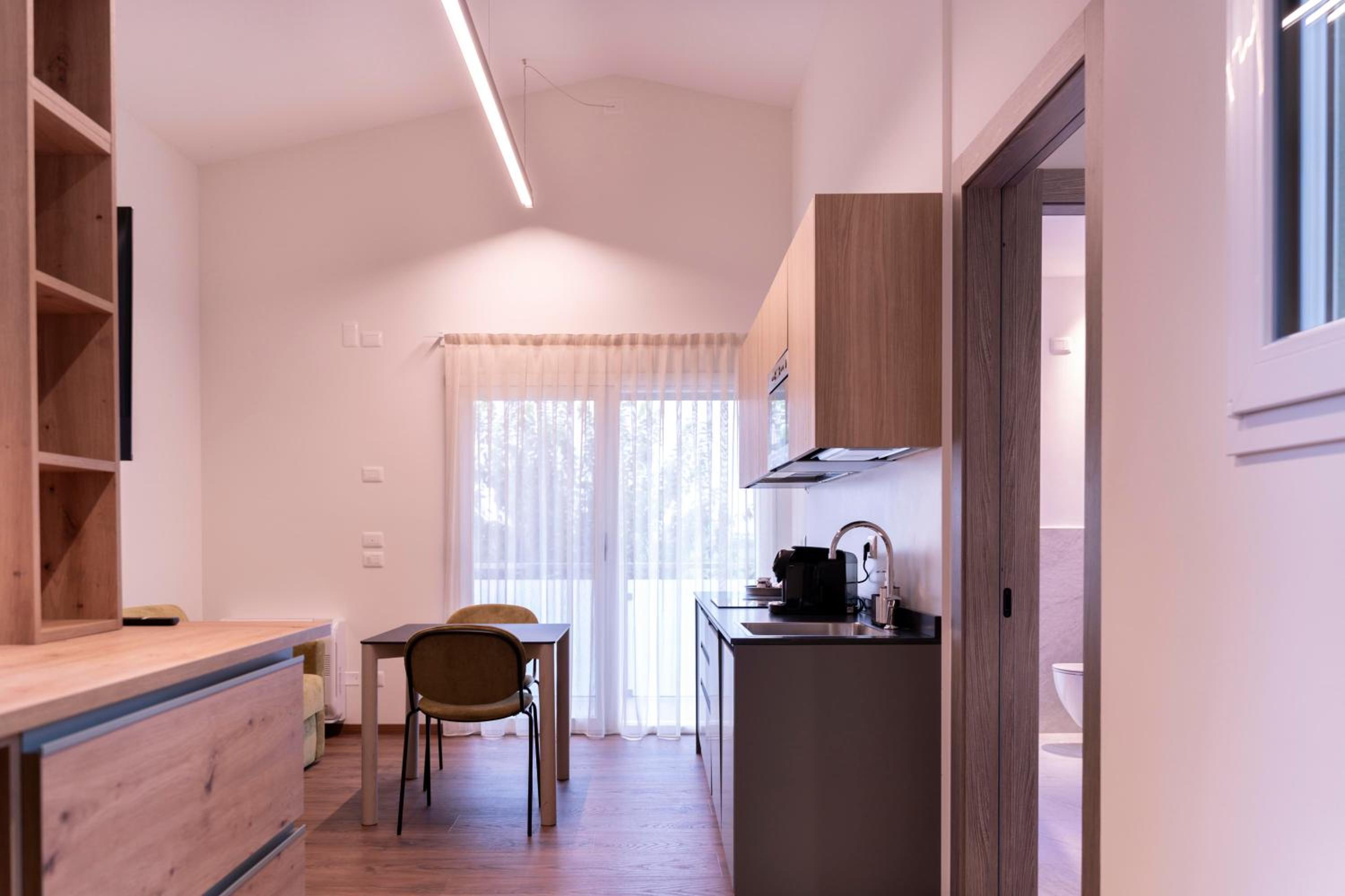 Deluxe One-Bedroom Apartment with Garden View