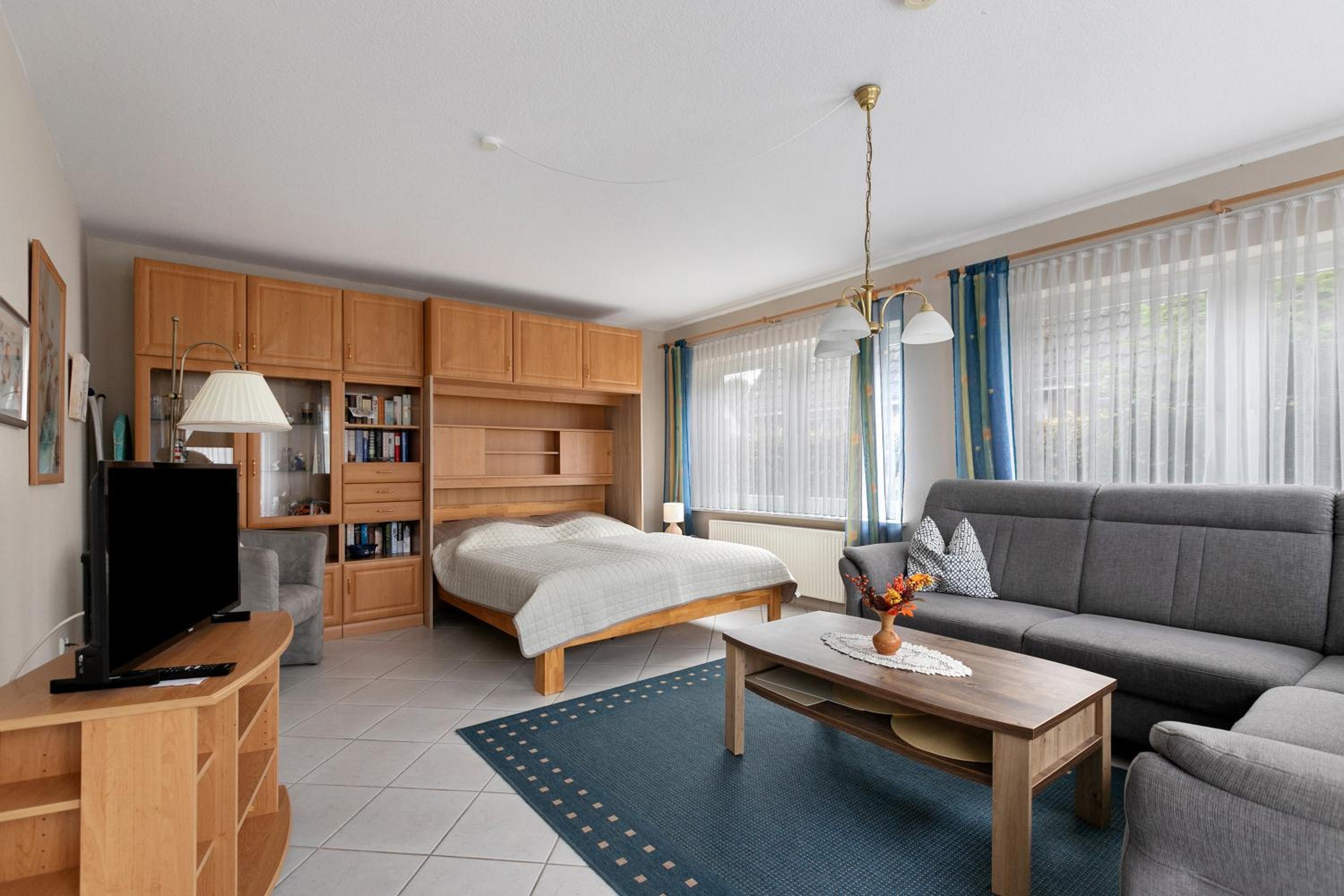 One-Bedroom Apartment with Garden View