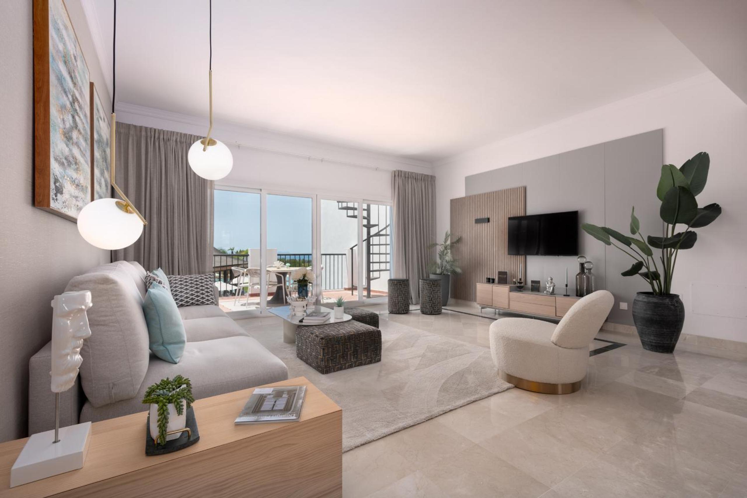 Apartamento de dos habitaciones de lujo con vista al jardín