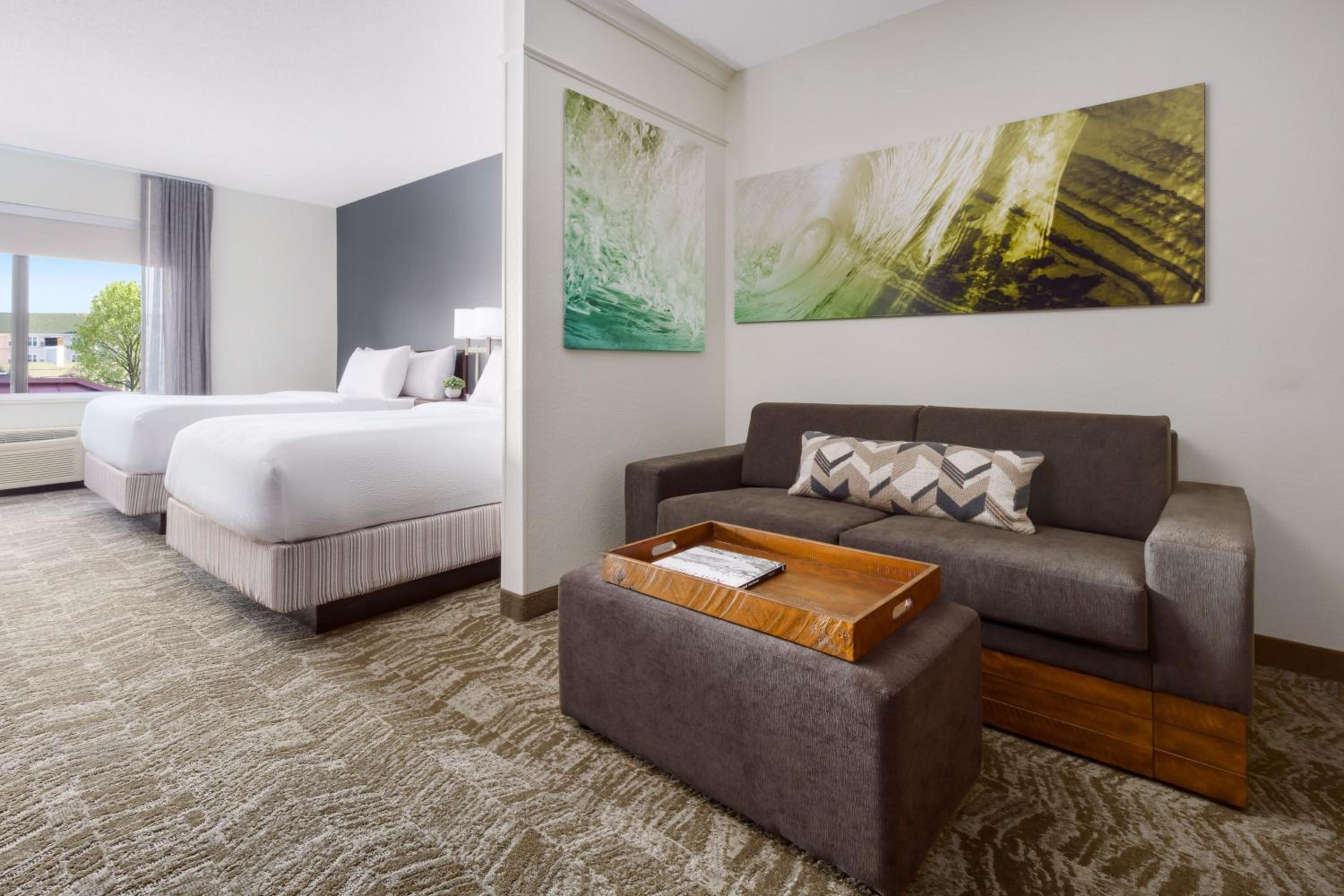 Larger Queen Suite with Two Queen Beds and Trundle Sofa photo 1