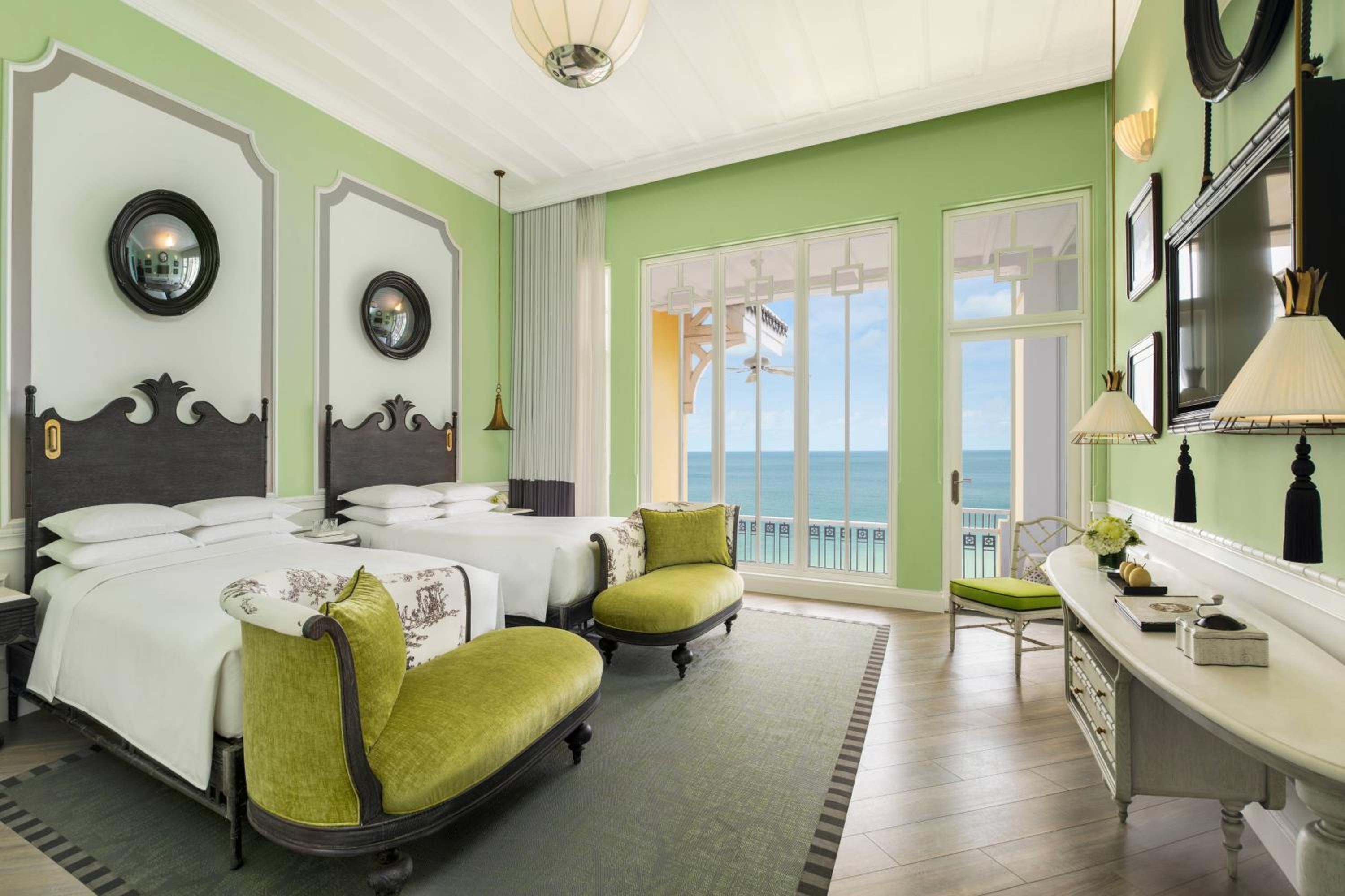 Emerald Bay Room, 2 Double Beds, Ocean View, Balcony
