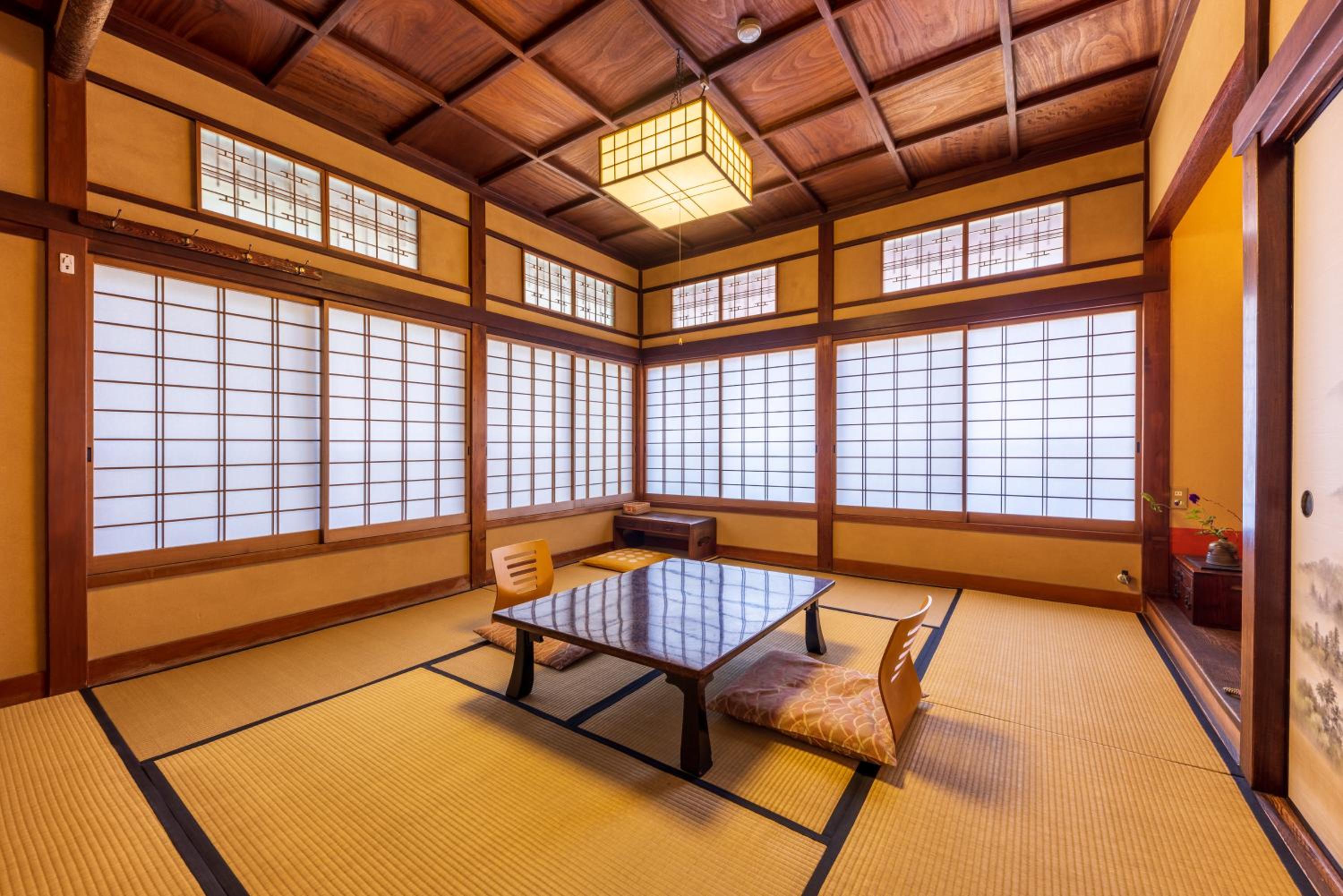Japanese-Style Family Room with Shared Bathroom