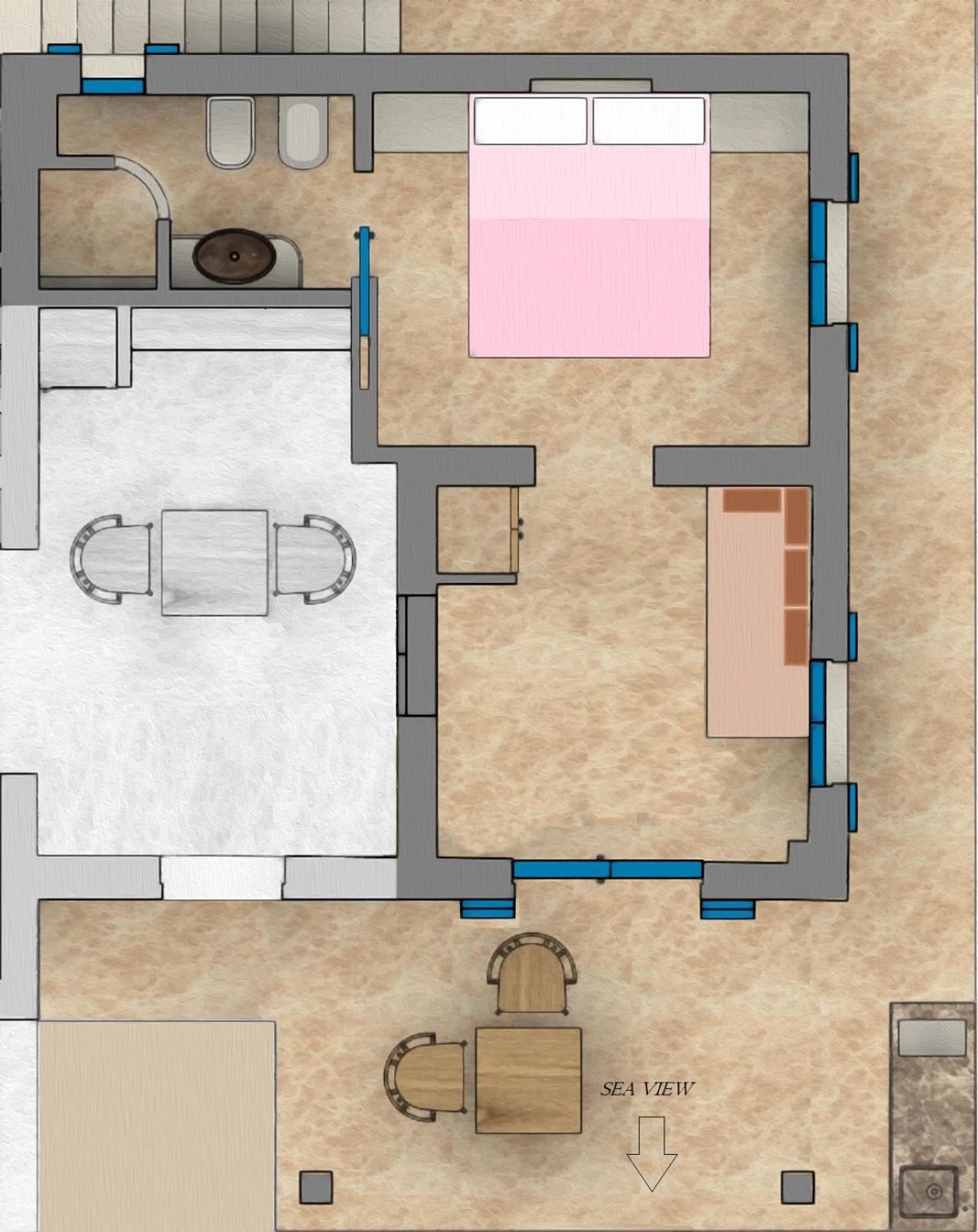 Studio Apartment with Sea View photo 2