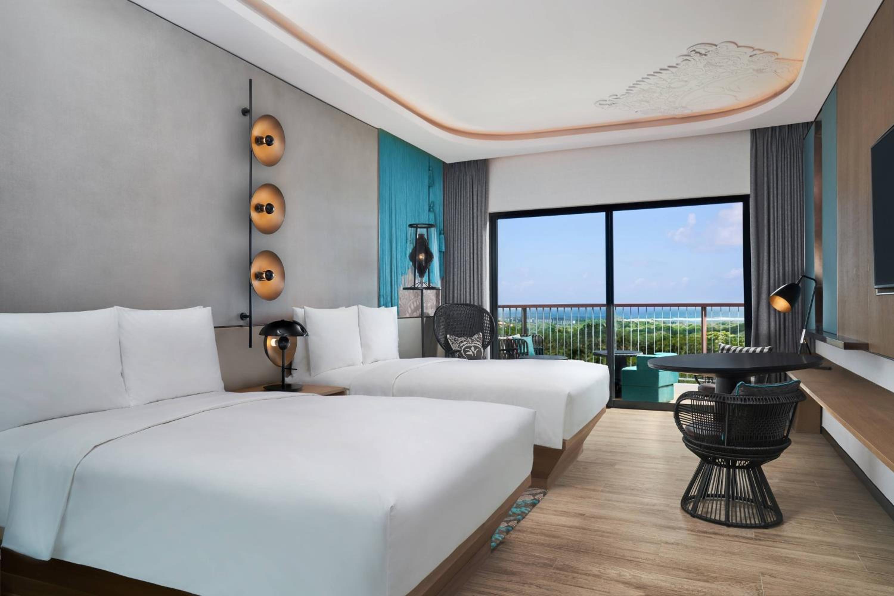 Sea View Deluxe Twin, Guest room, 2 Double, Balcony with Free Scheduled Shuttle to Hotel’s Beach Facility - Photo 2