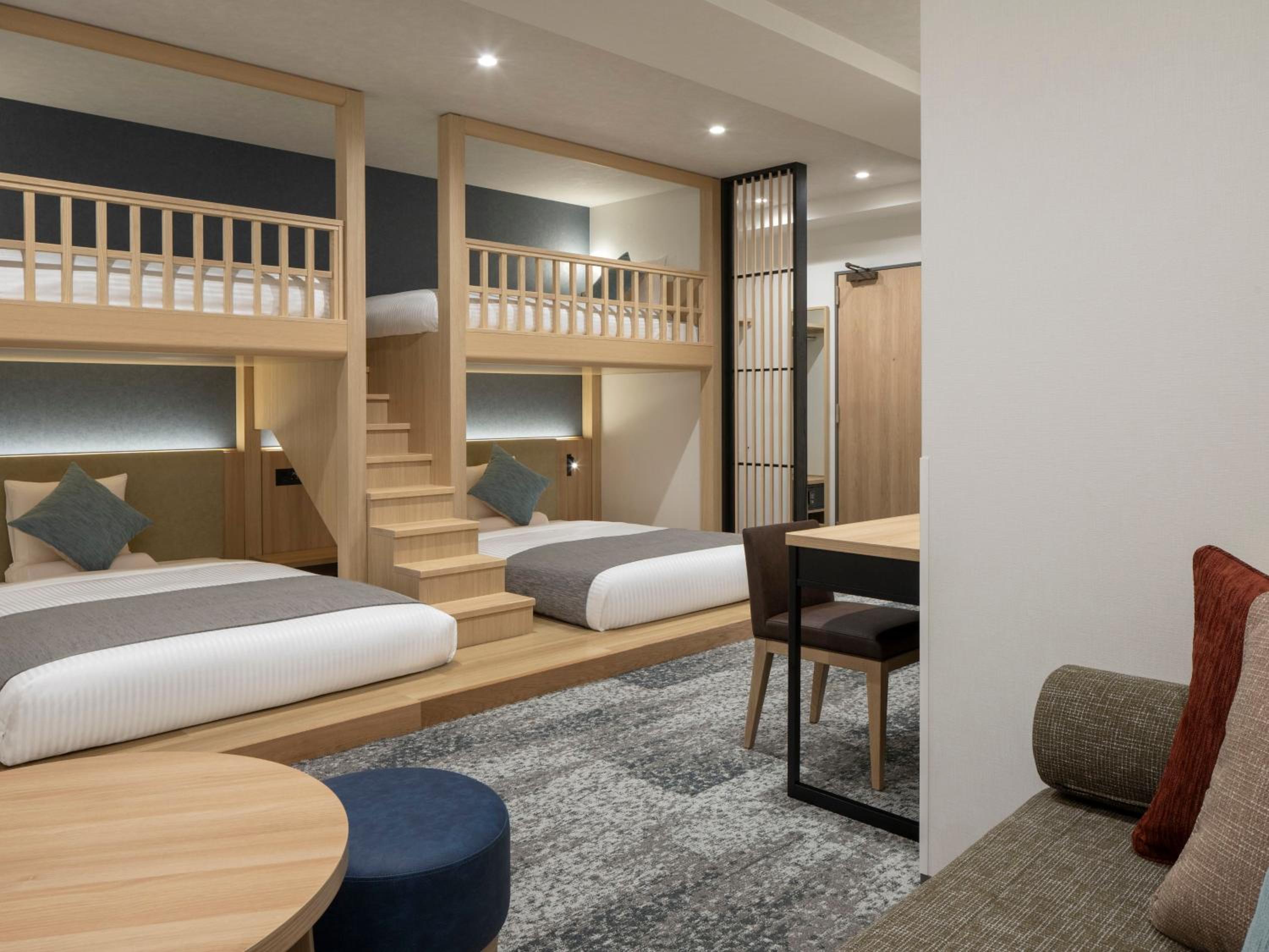 Quadruple Room (2 Bunk Beds) - Ground Floor - House Keeping is Optional with Additional Cost