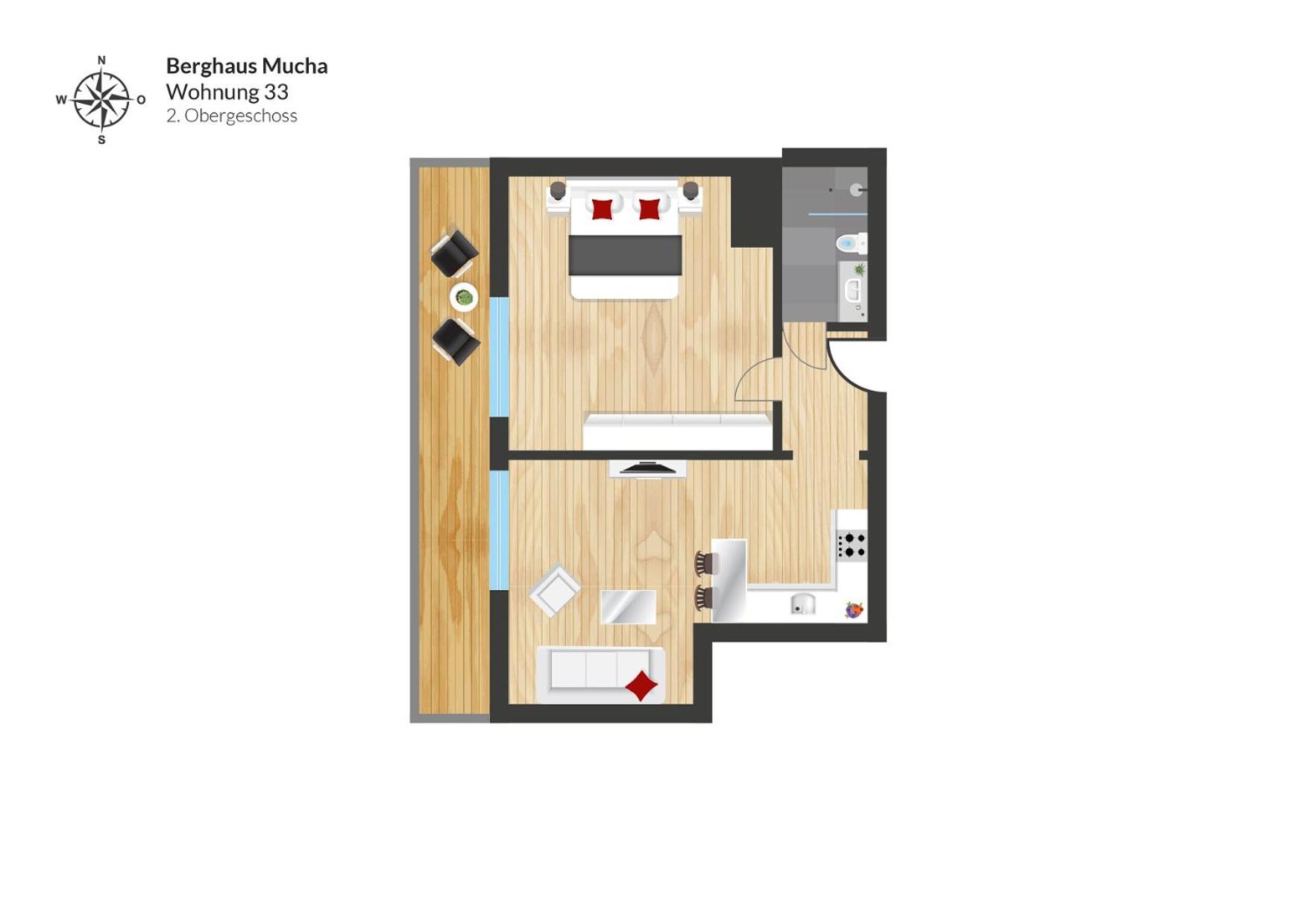 One-Bedroom Deluxe Apartment photo 3